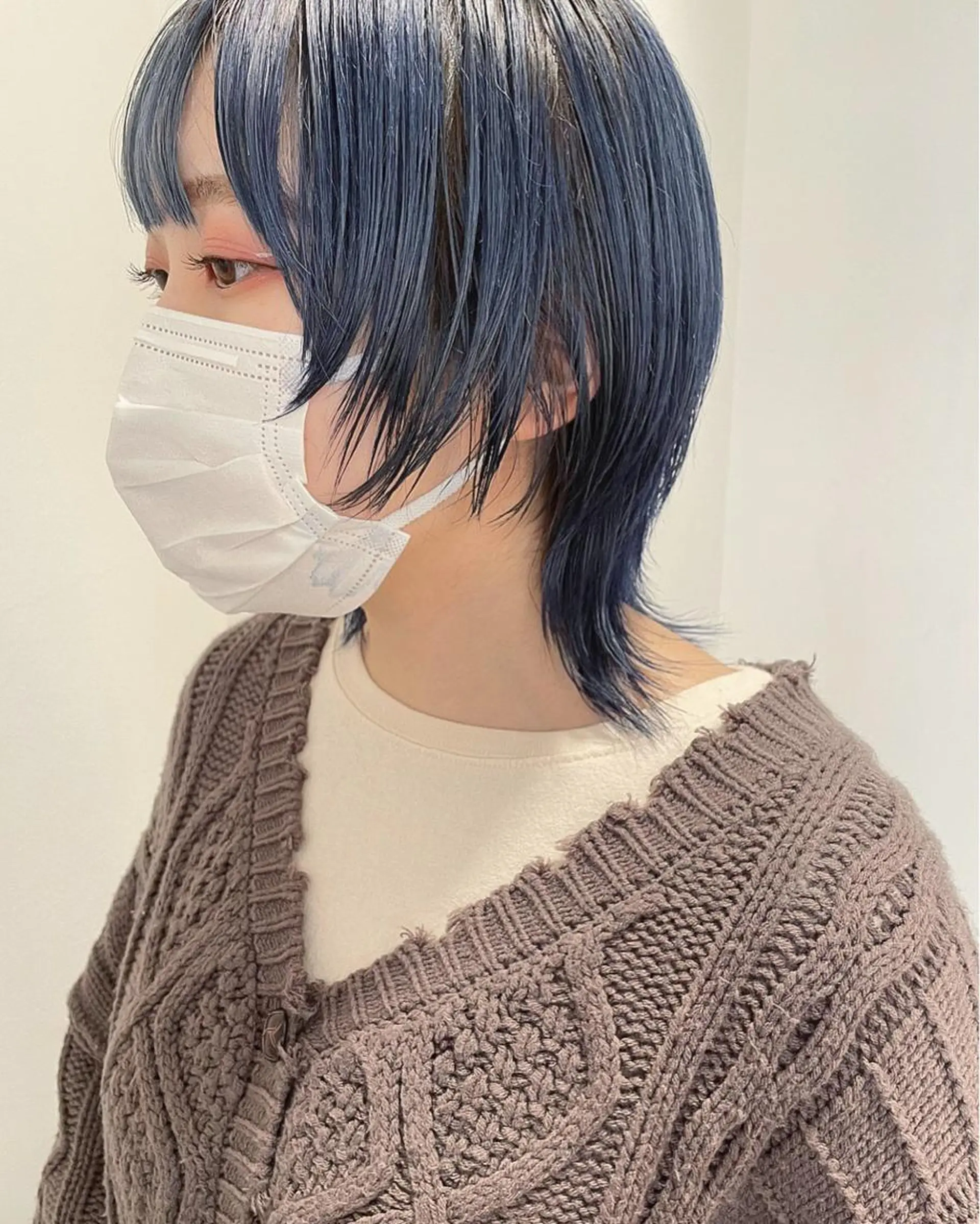 ショート カラー ブルーカラー ショートヘア ウルフカット カット ヘアカラー トリートメント 村上雅人 ナチュラルモードのヘアスタイル