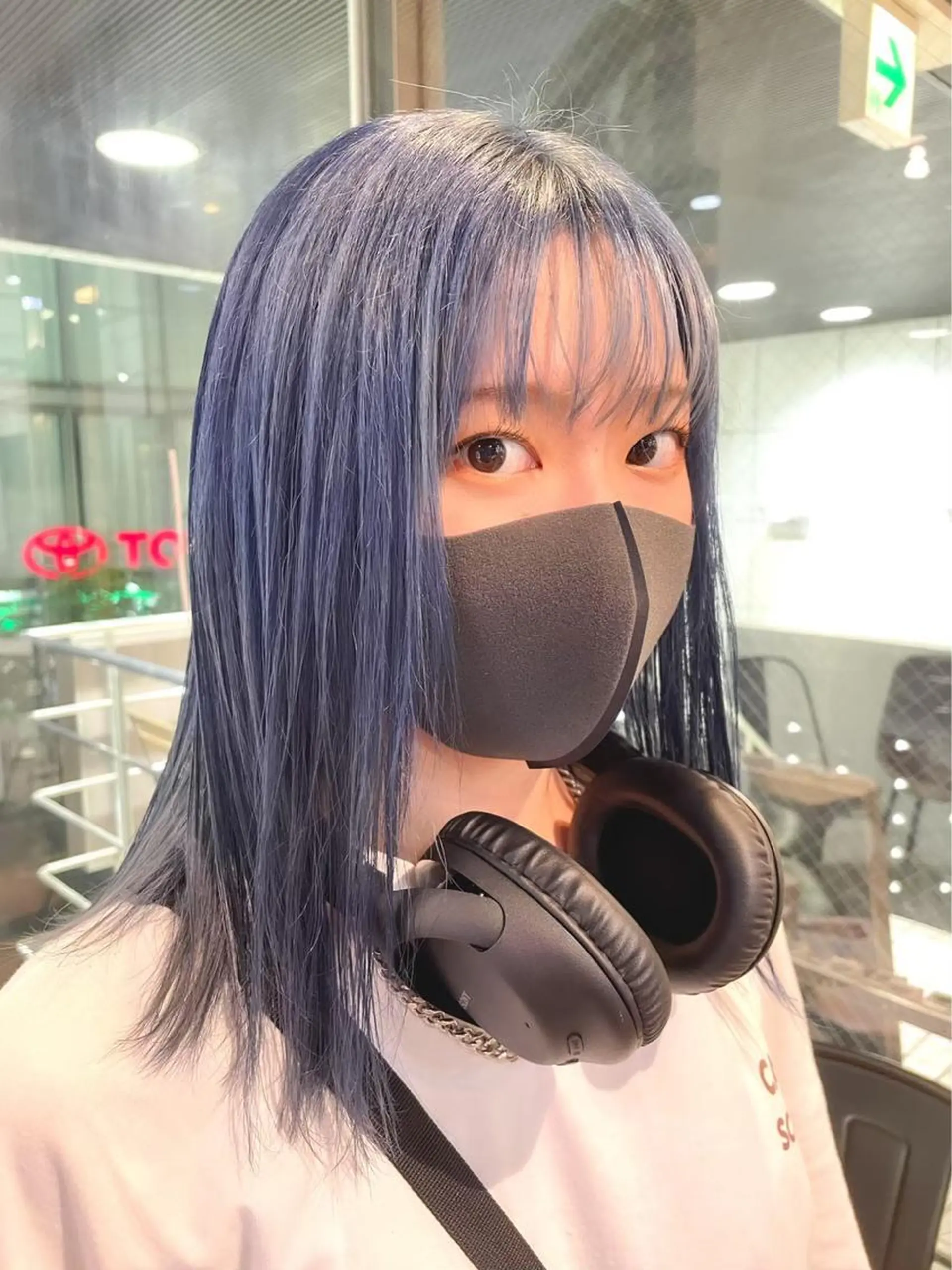 ロング カラー ブリーチ ケアブリーチ 透明感カラー デザインカラー ダブルカラー メンズ特化/マツエク AYAKA🌙のヘアスタイル