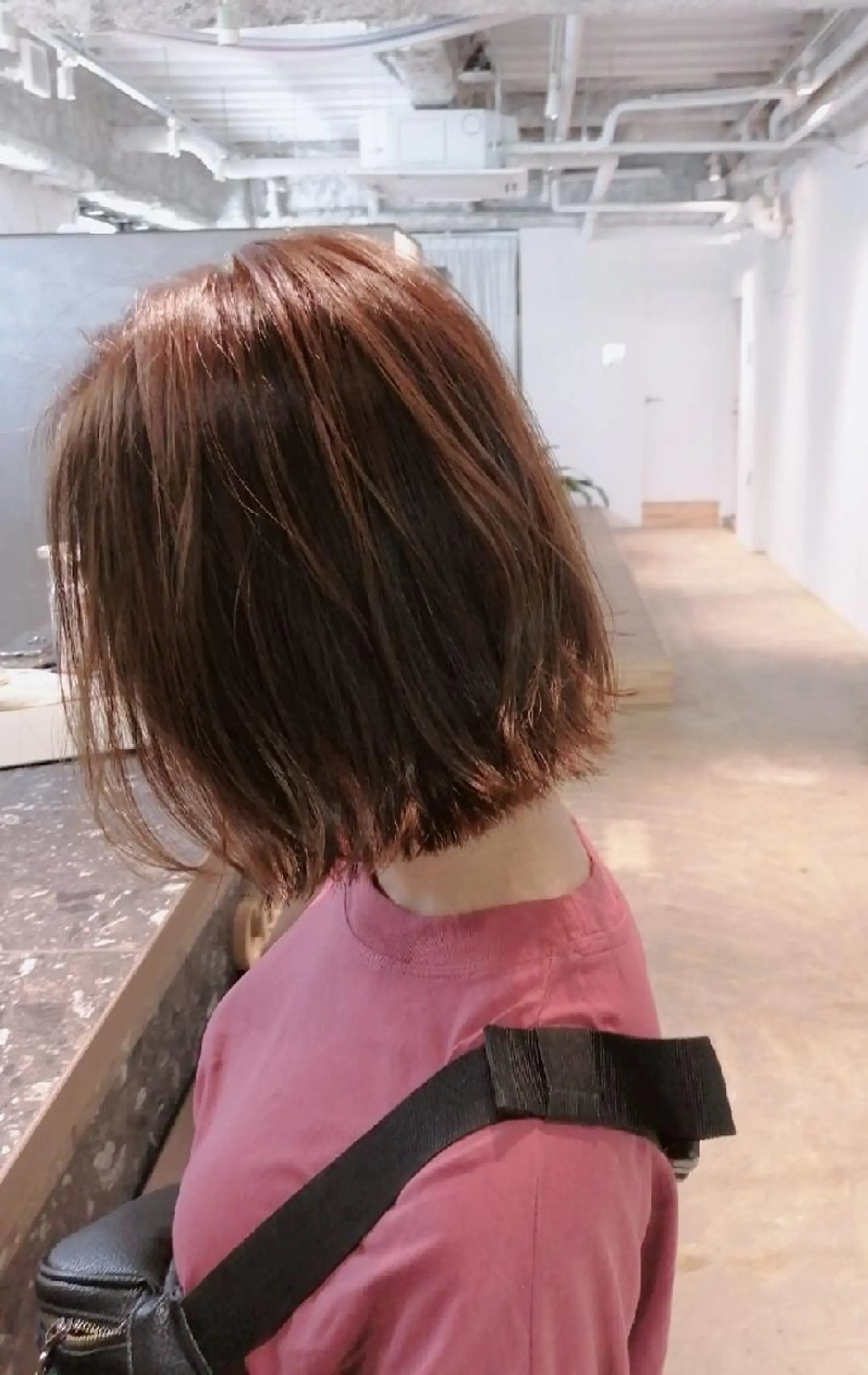 ショート カット 美髪矯正/艶カラー ボブ/栄/鐘ヶ江純也のヘアスタイル