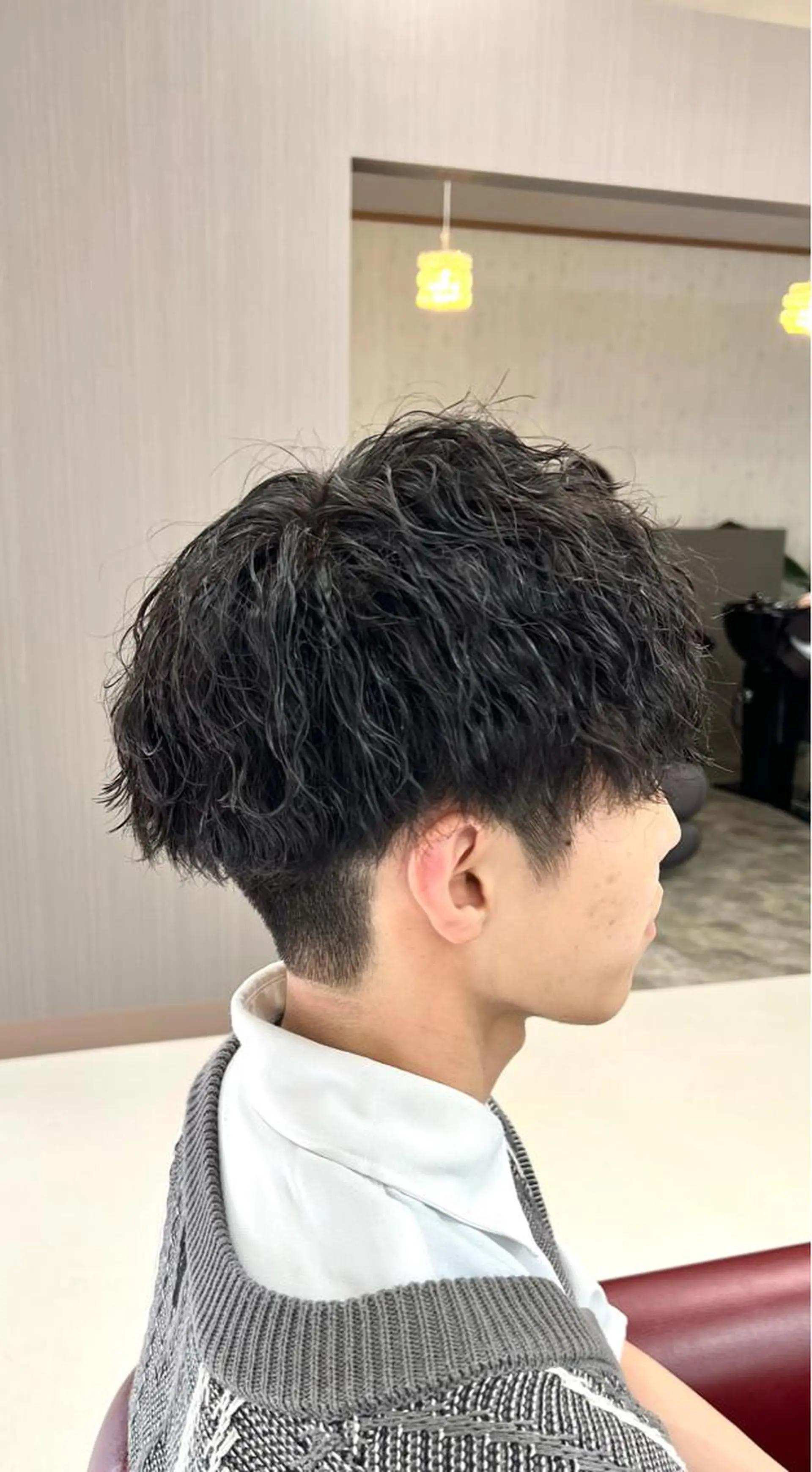 ショート パーマ メンズ メンズパーマ 波巻きパーマ KEN 🌟のヘアスタイル