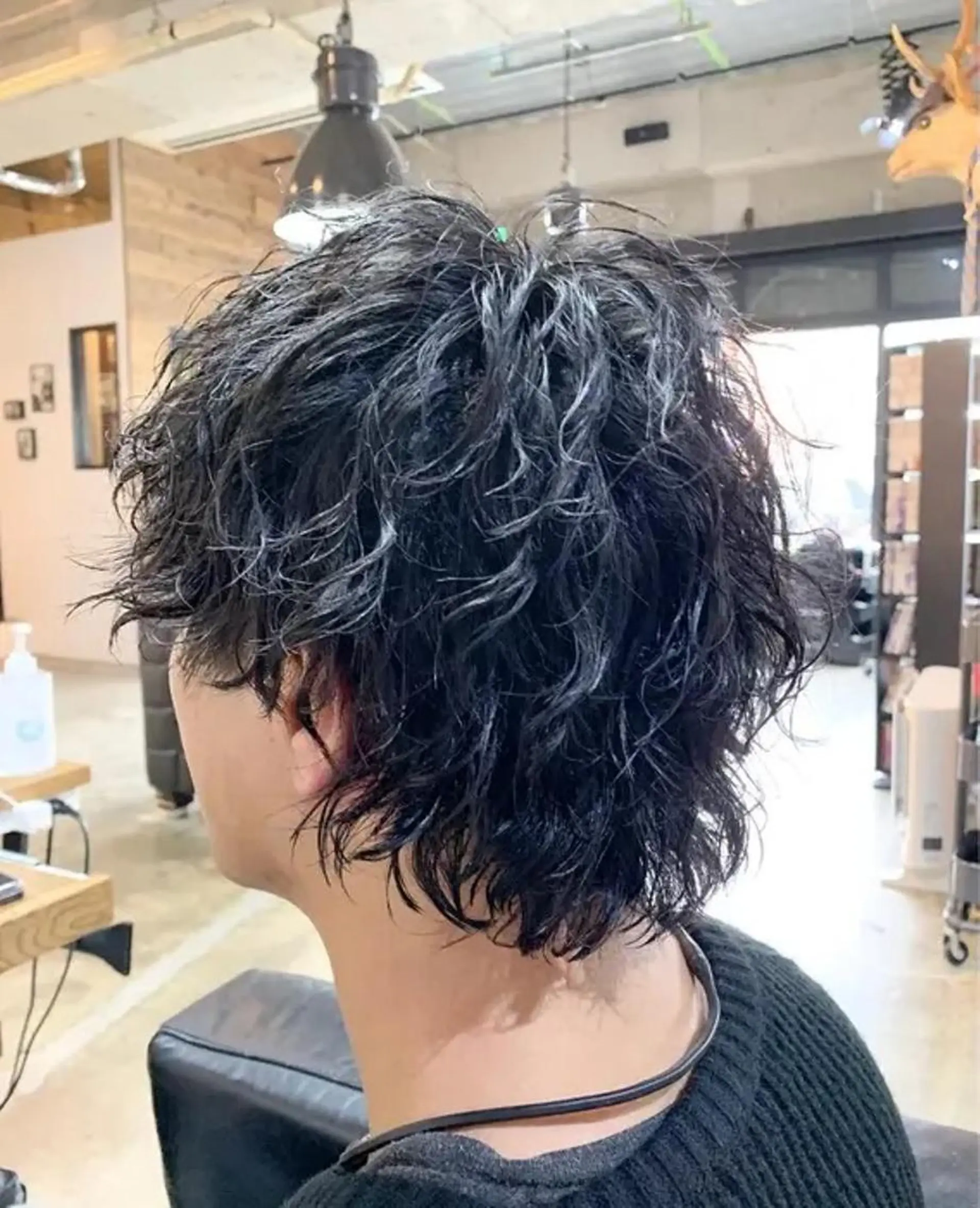 ミディアム パーマ メンズ 韓国風cut/ 縮毛矯正/正岡幹康のヘアスタイル