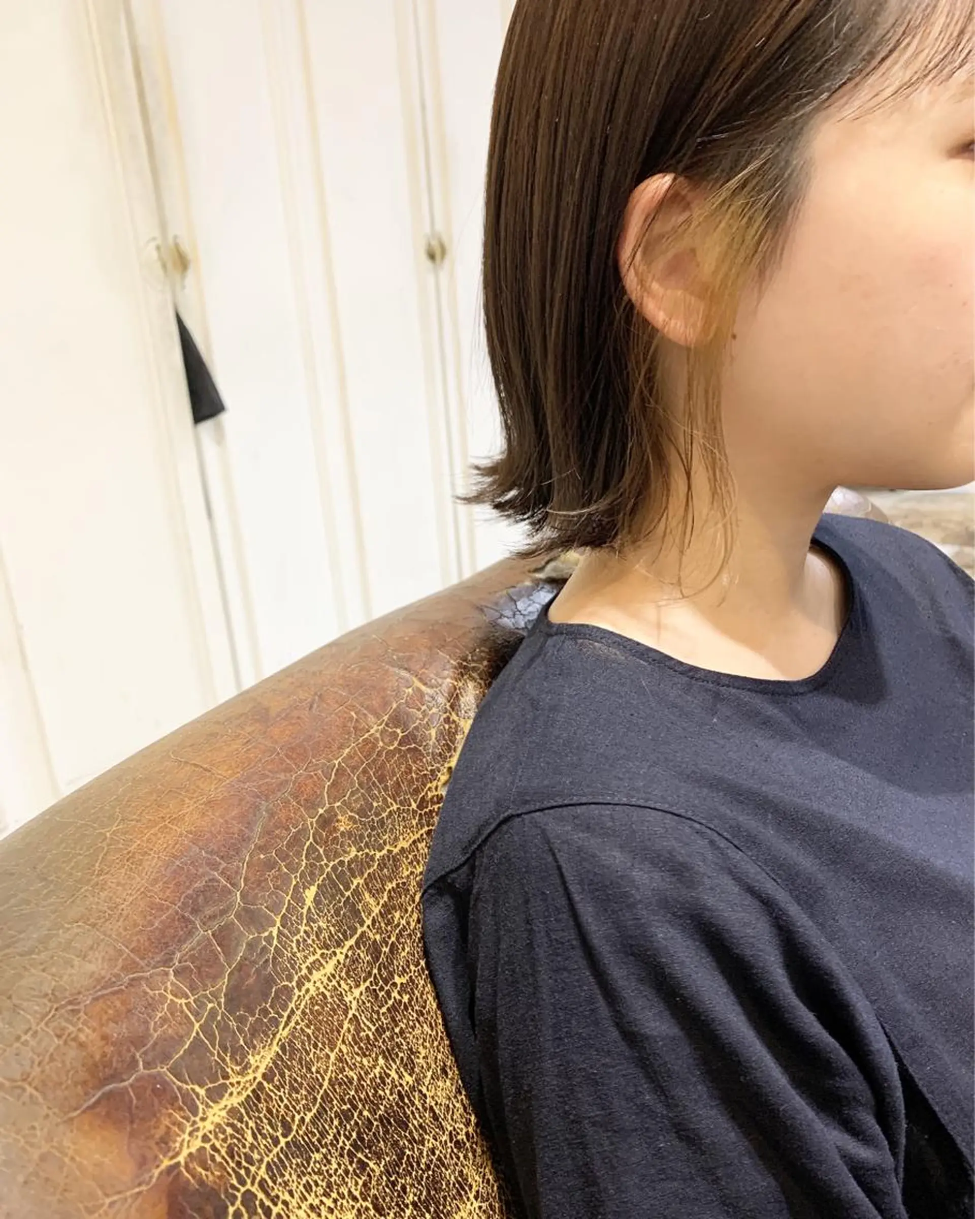 ミディアム カット ヘアカラー トリートメント ダブルカラー/透明感 💈JUNYA💈のヘアスタイル