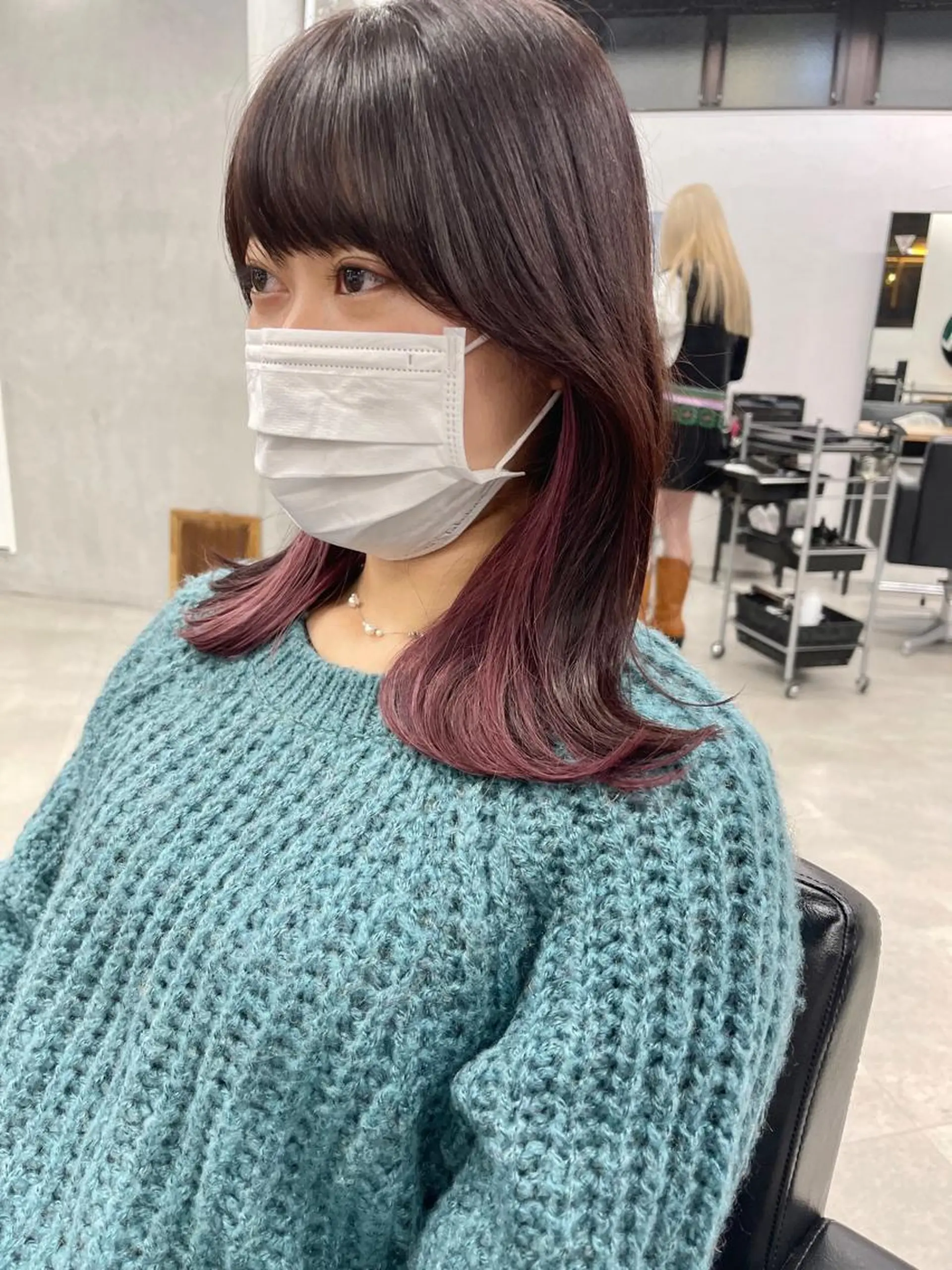 ミディアム カラー ブリーチダブルカラー 【koide】のヘアスタイル