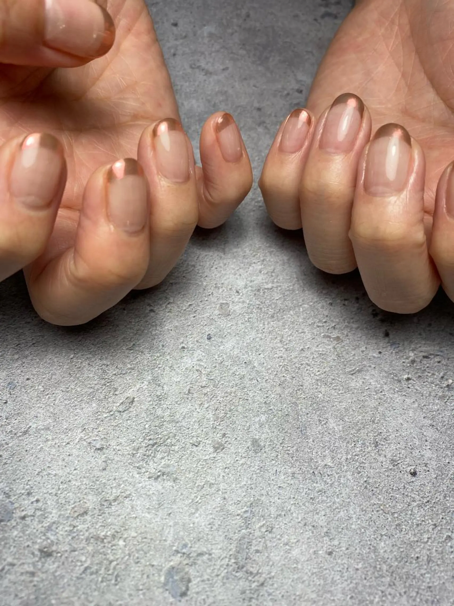 ネイル フレンチネイル ミラーネイル ハンドネイル Nail salon Museのネイルデザイン