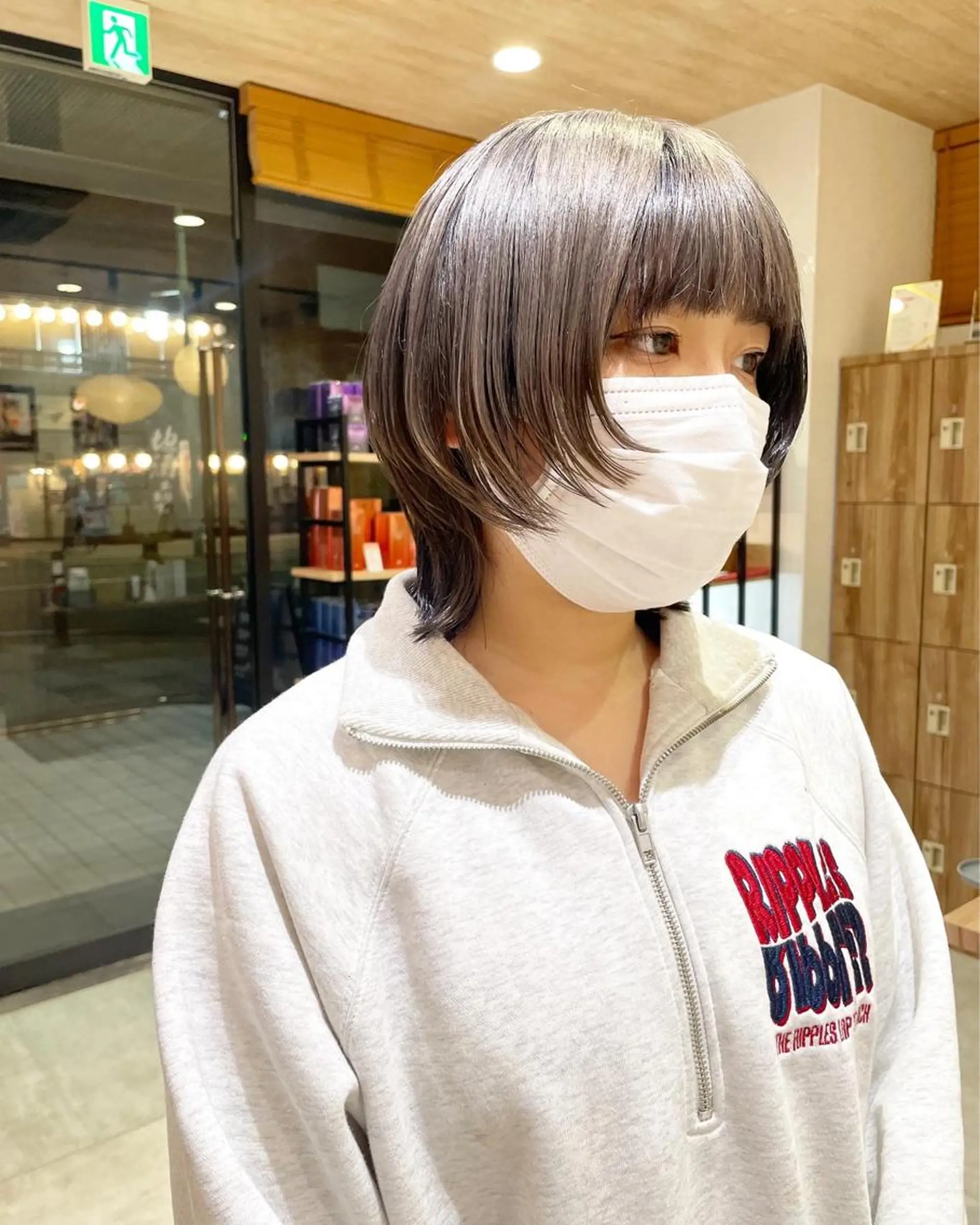 ショート カラー 似合わせ レイヤー須川のヘアスタイル