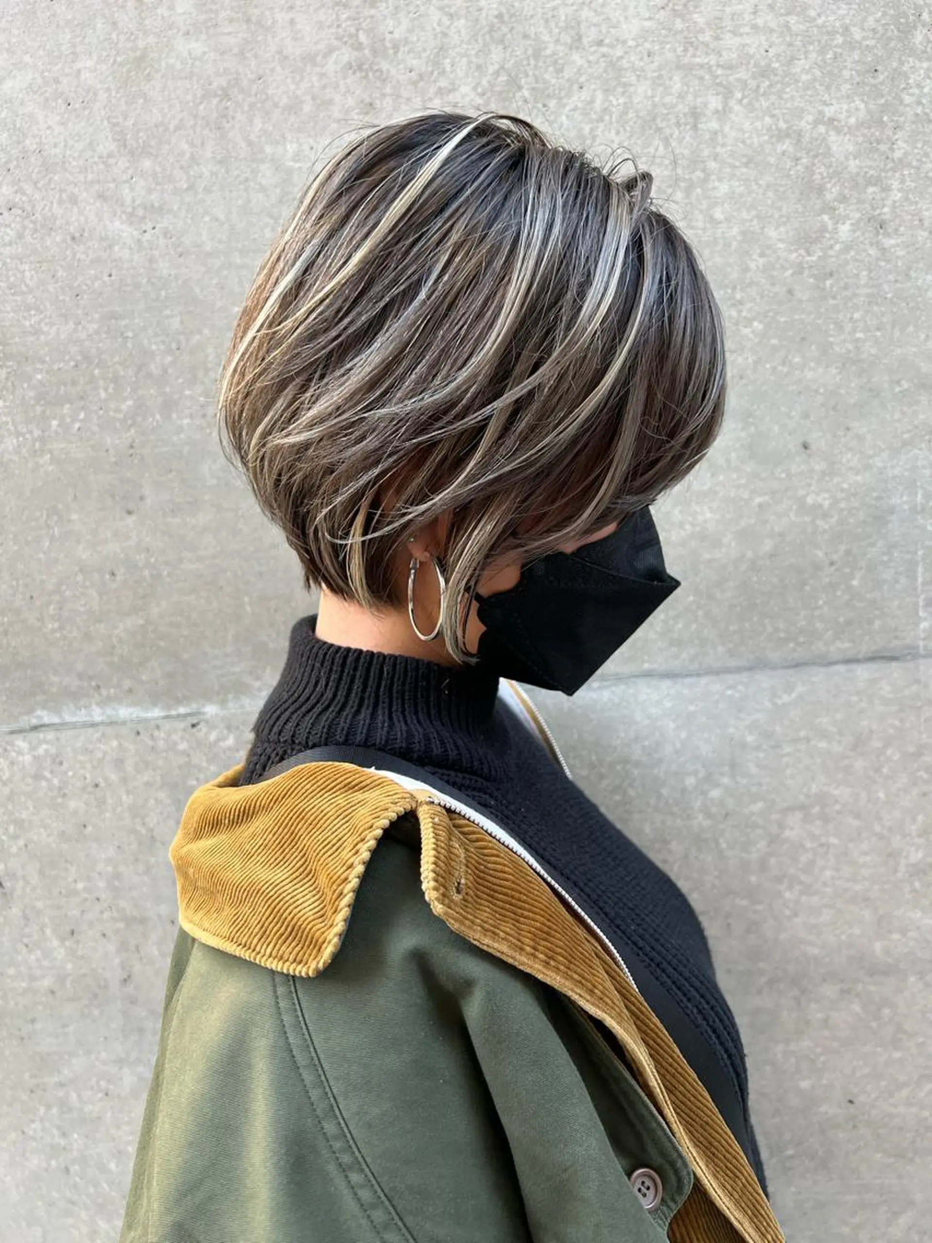 ショート カラー ヘアアレンジ ハイライトカラー ハイライト カット ヘアカラー トリートメント tre/e'所属・橋本 昇平のヘアスタイル