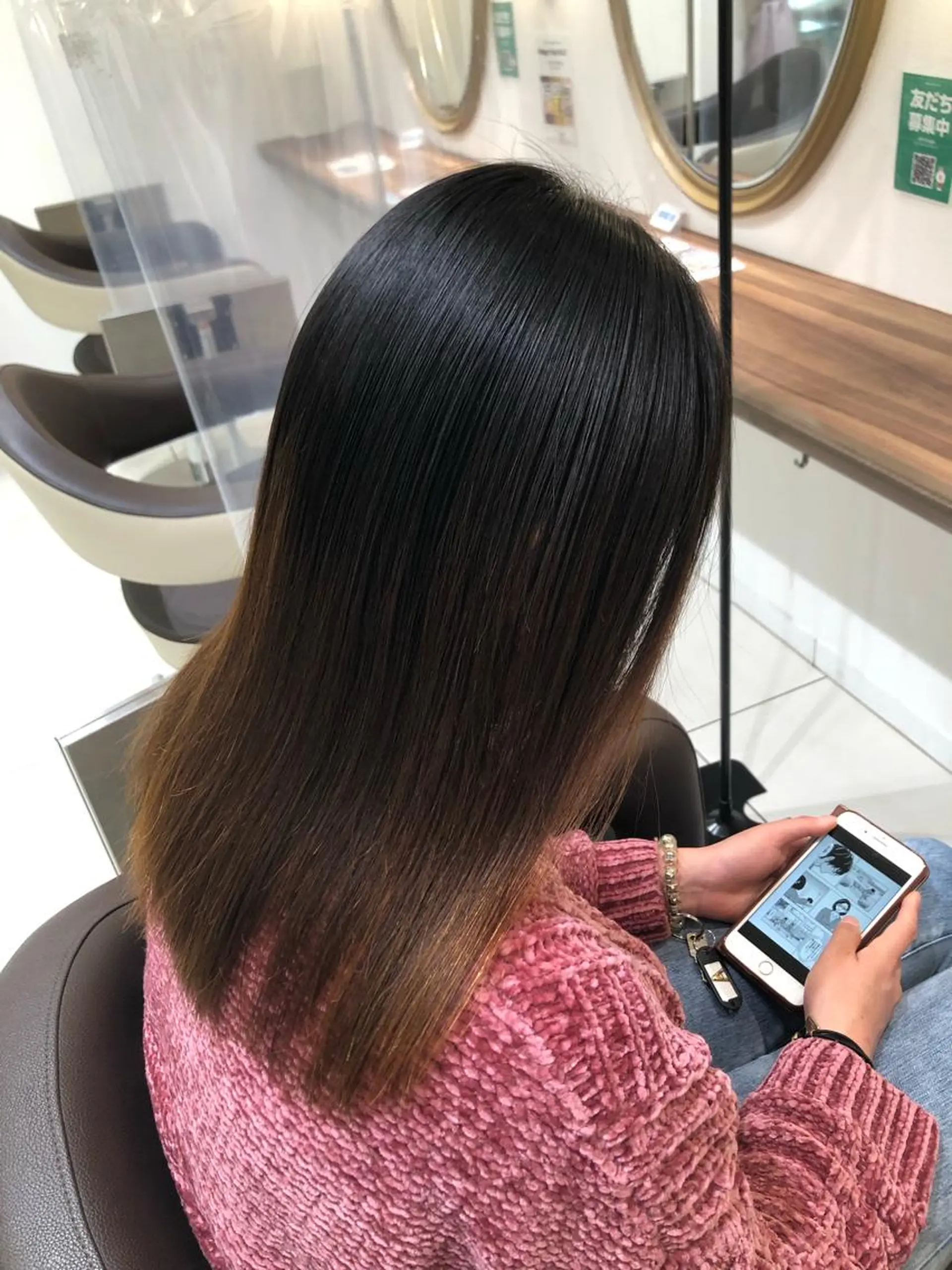 セミロング パーマ 縮毛矯正/髪質改善 予約はリクエストからのヘアスタイル