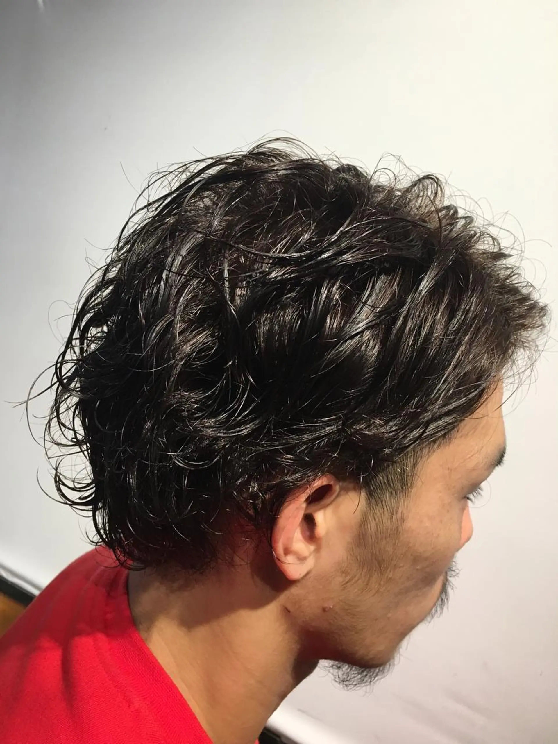 ショート パーマ メンズ メンズパーマ Lee東三国 店長 谷辻誠志のヘアスタイル