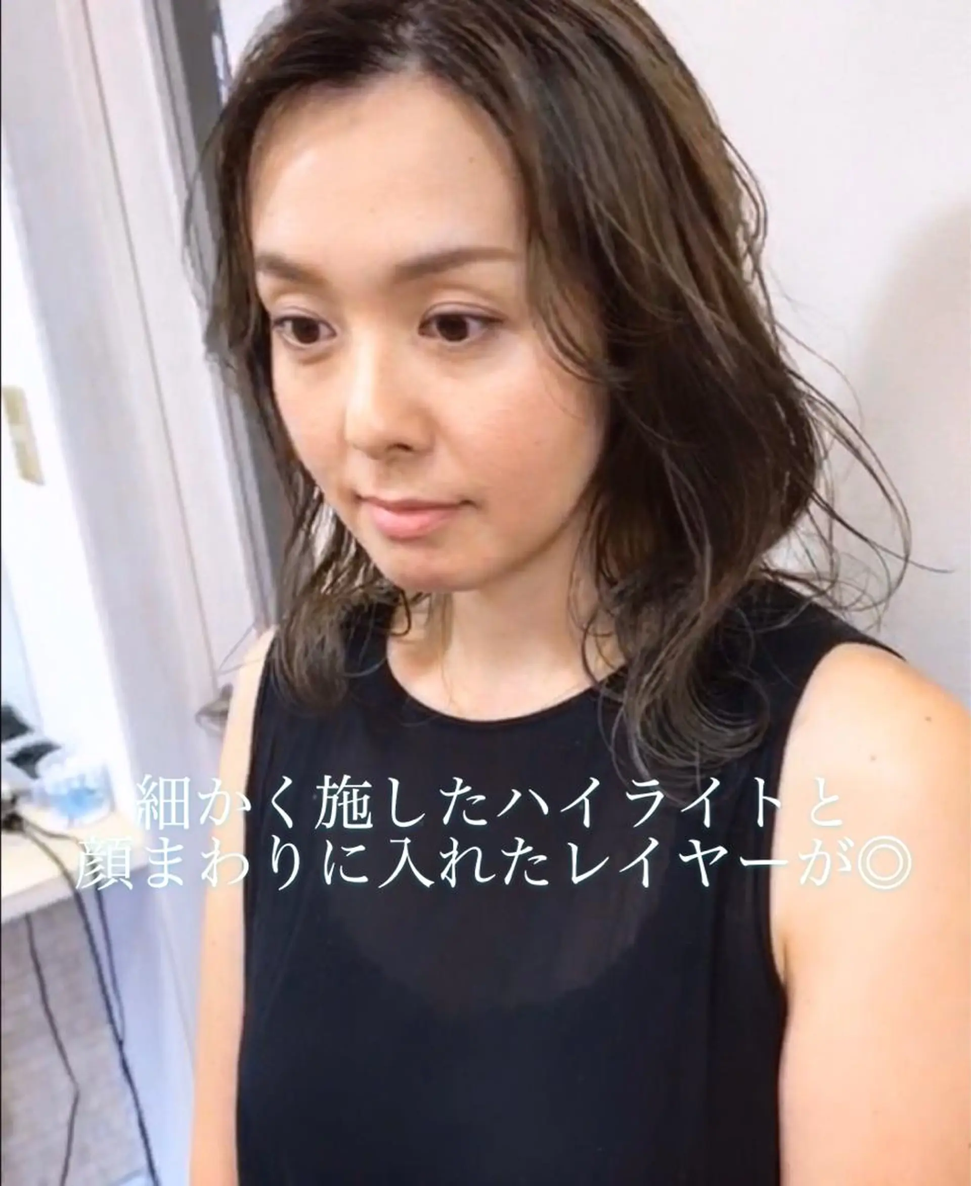ミディアム ヨシダ トオルのヘアスタイル