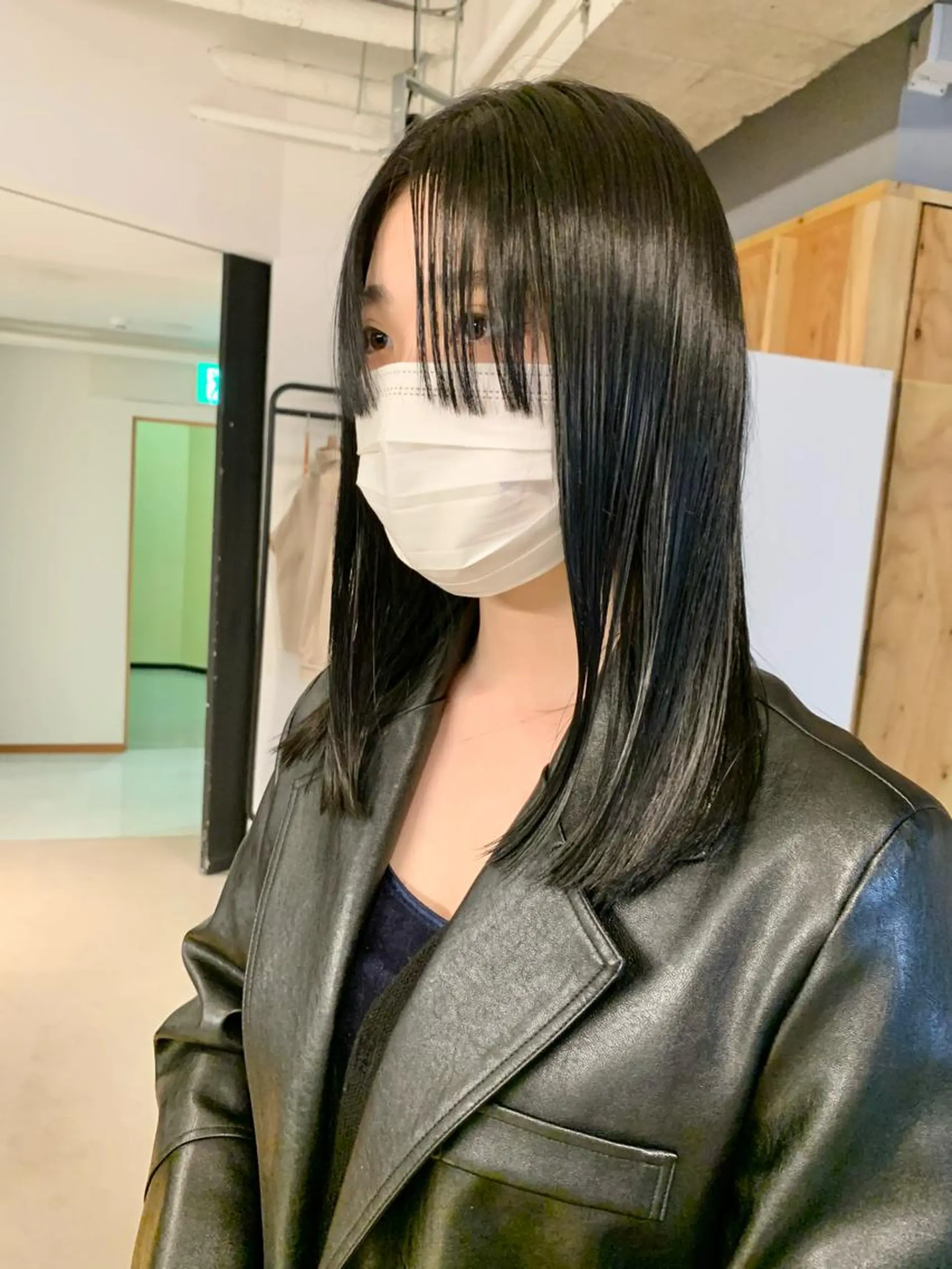 ミディアム カラー うざバング tension 【テンション】のヘアスタイル