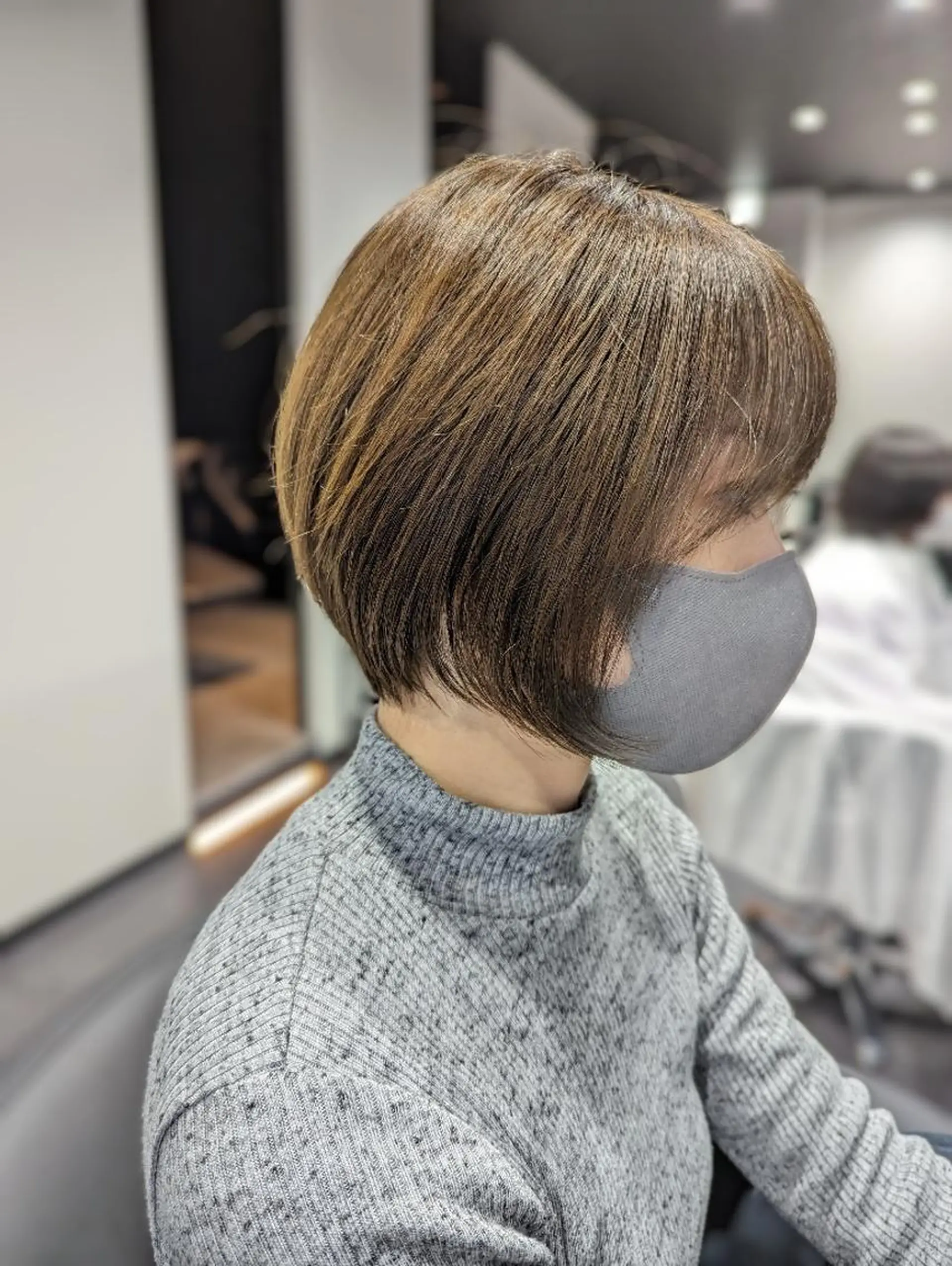 ショート カラー パーマ 久保田 優作のヘアスタイル