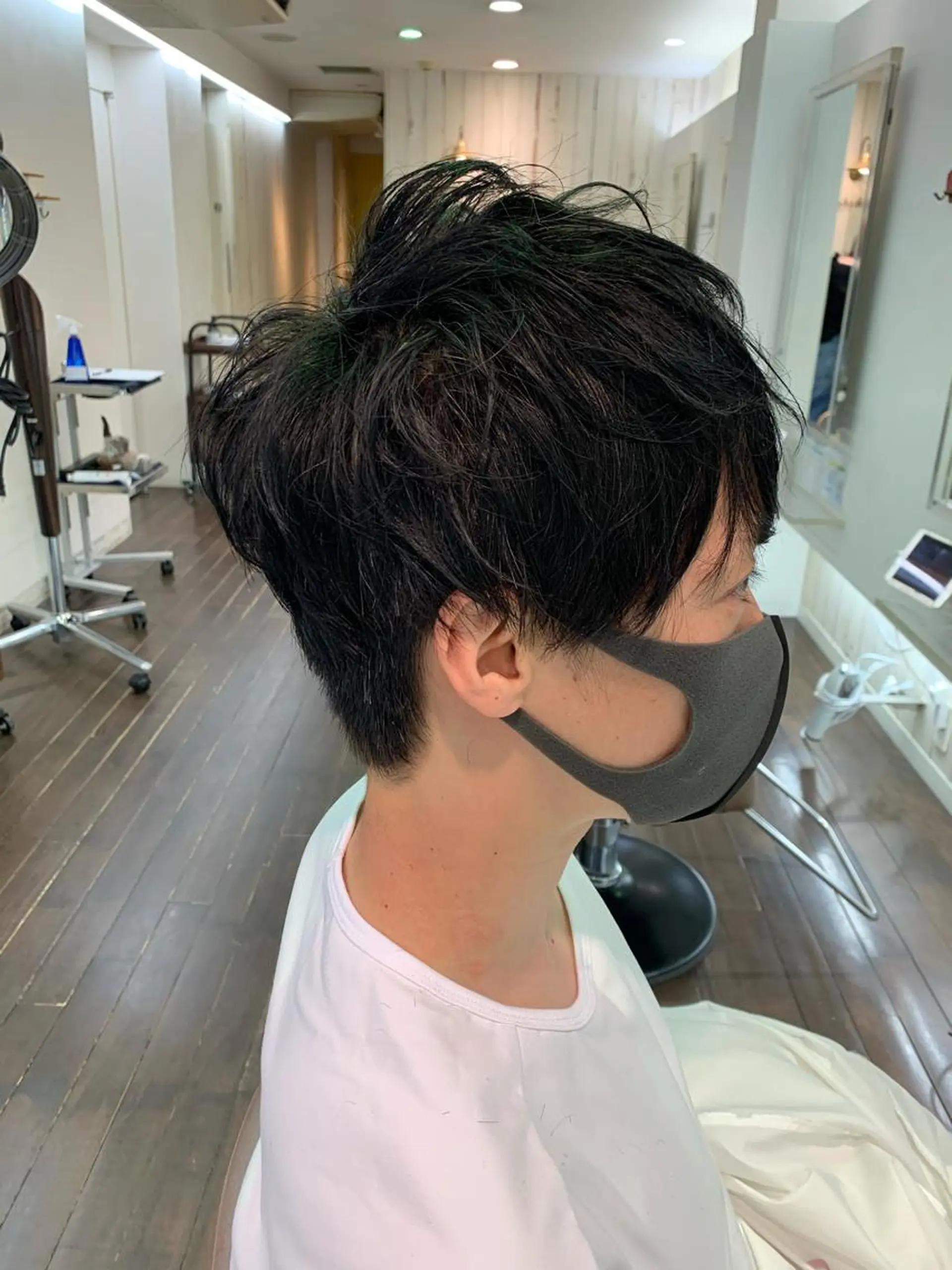 ショート メンズ 三矢 ちなつのヘアスタイル
