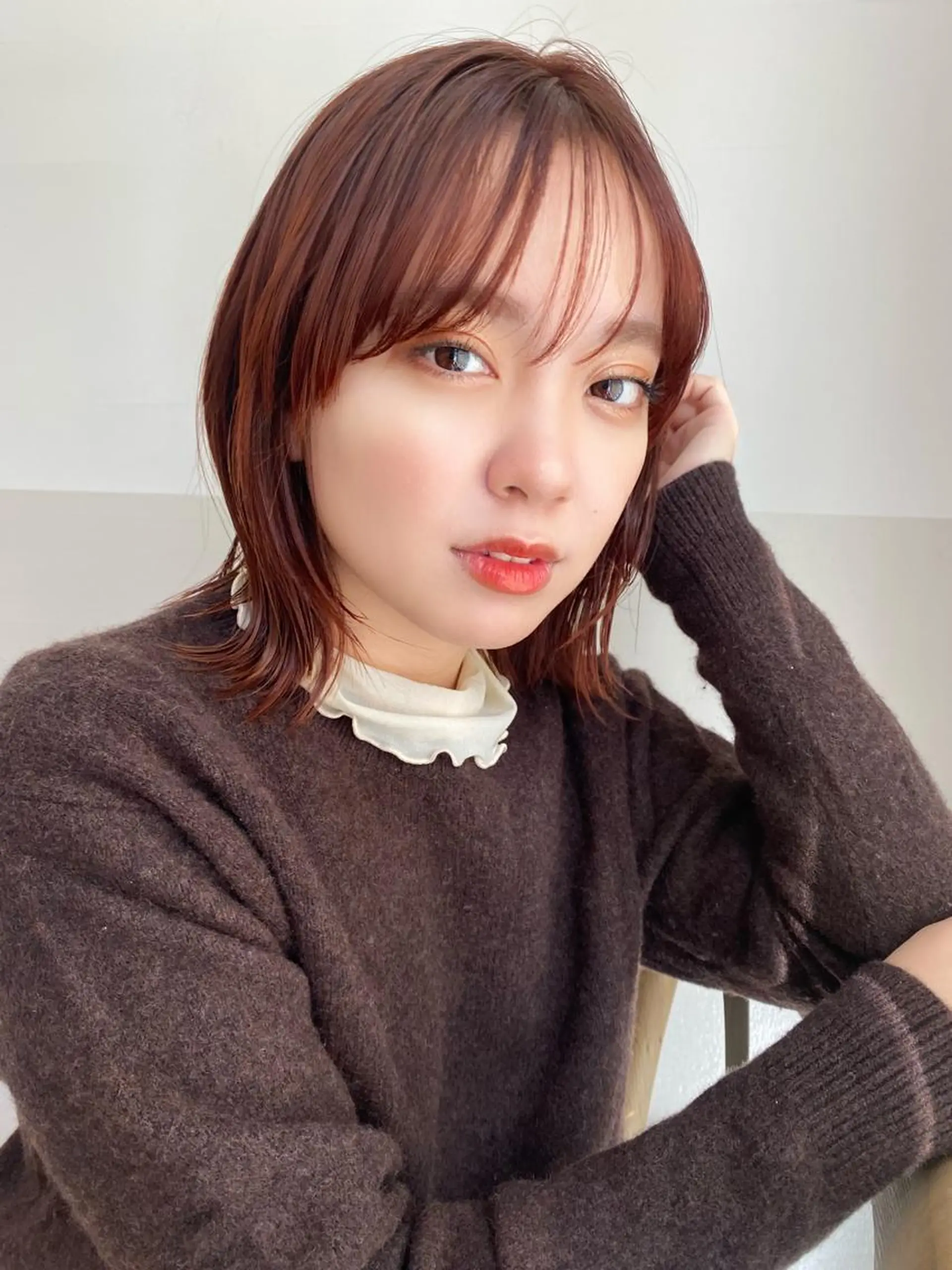 ミディアム カラー 🪭risa 暖色/レイヤー🪭のヘアスタイル