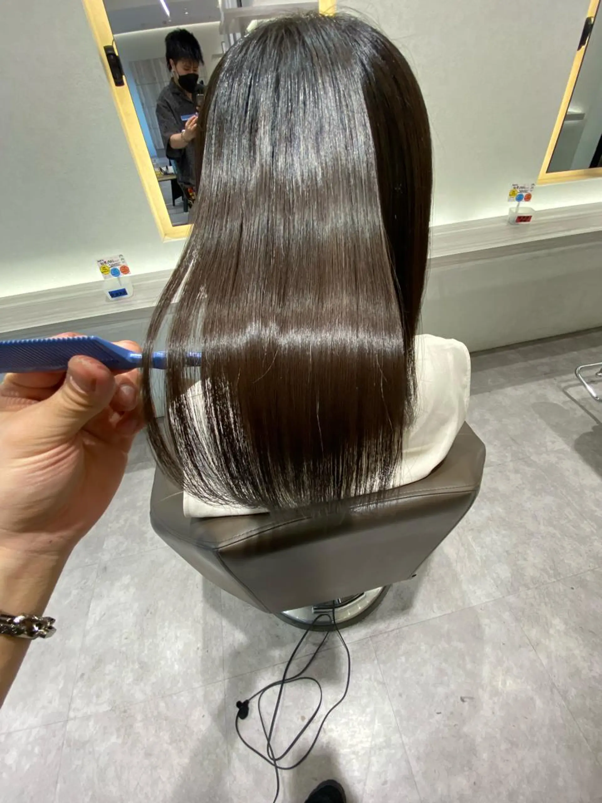 ロング カラー トリートメント ムトウセイマ/ 縮毛矯正/ブリーチのヘアスタイル