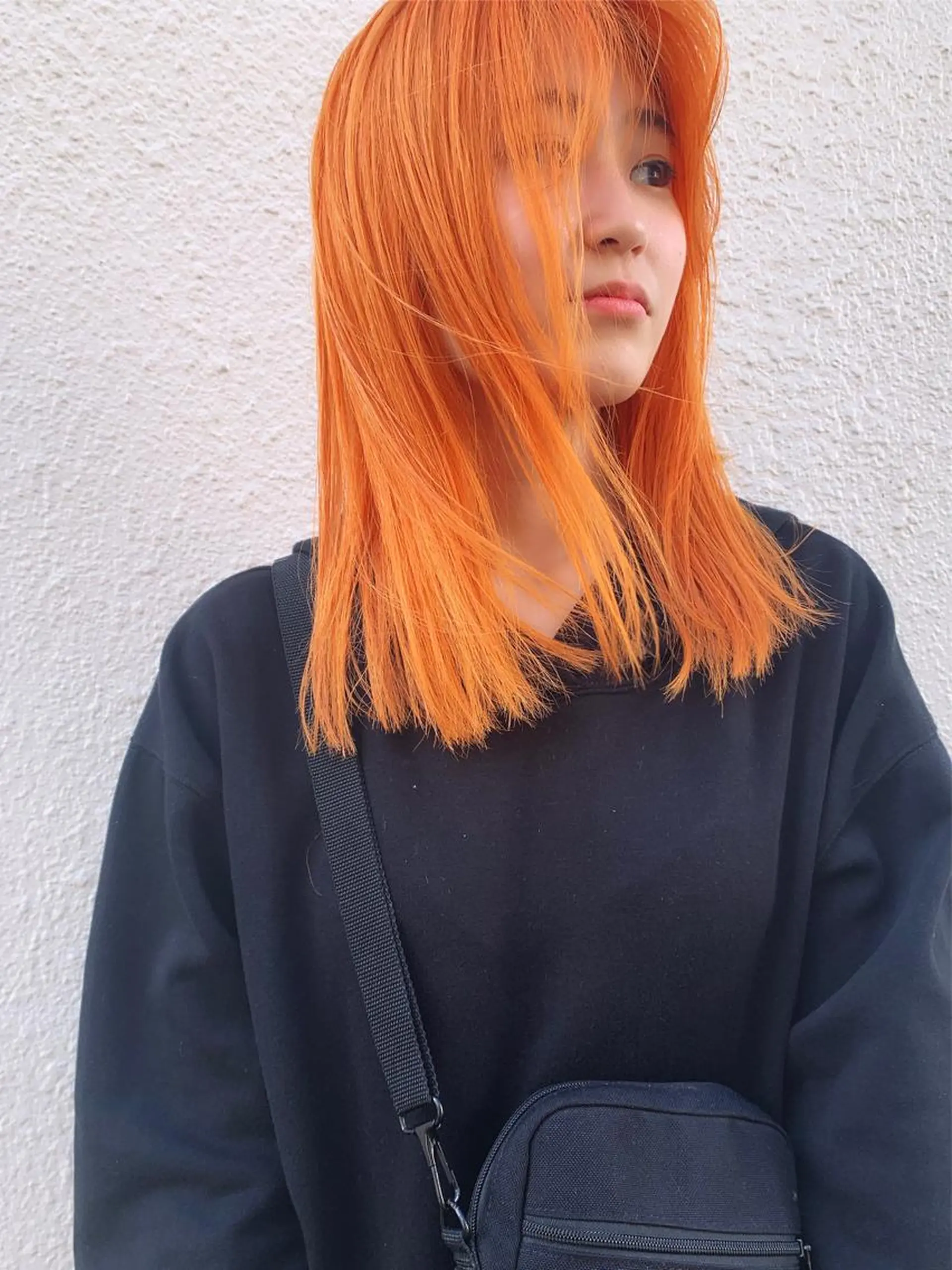 ミディアム カラー オレンジ tension 【テンション】のヘアスタイル