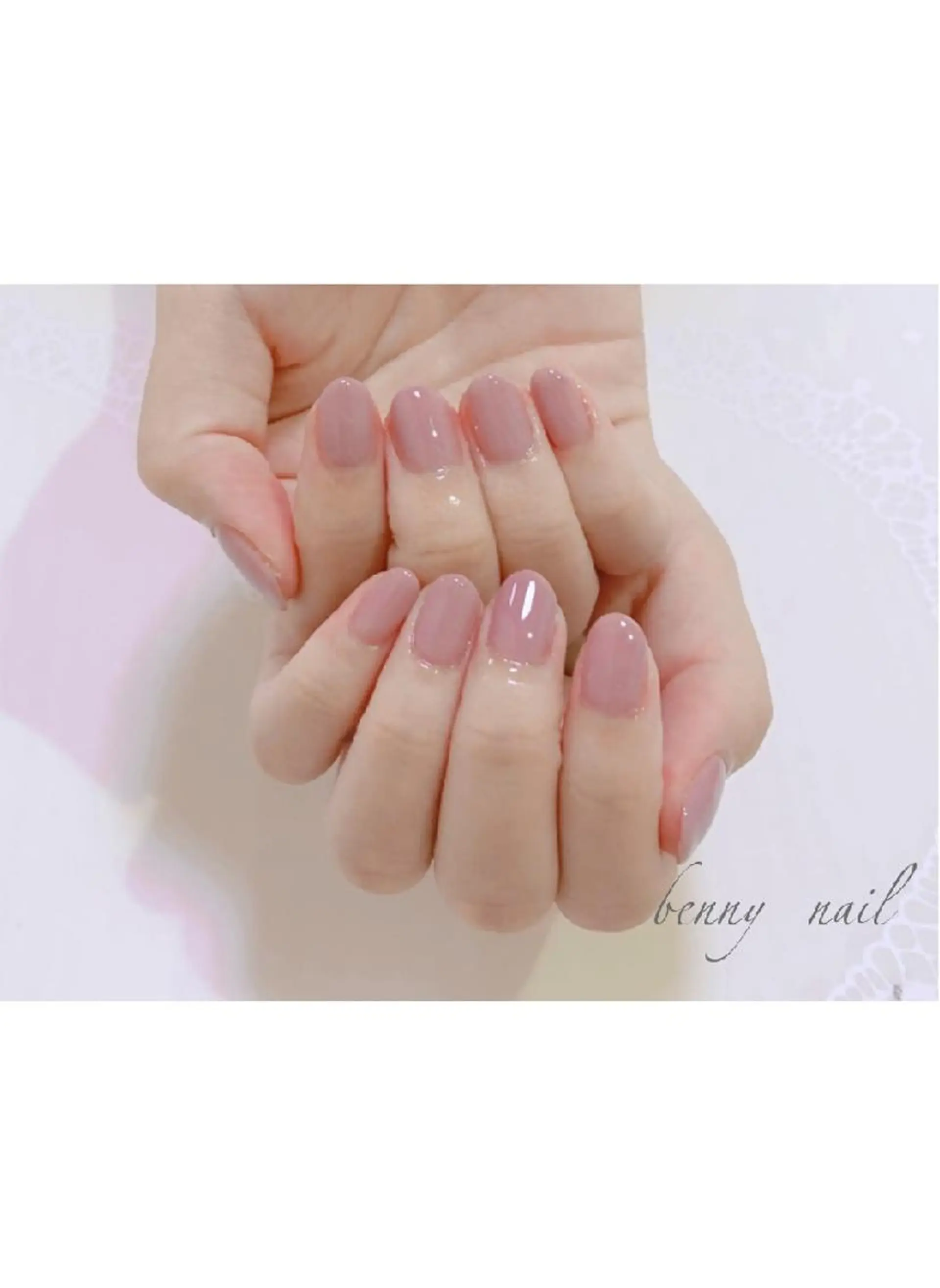 ネイル ワンカラーネイル 最終受付23時半 benny nailのネイルデザイン