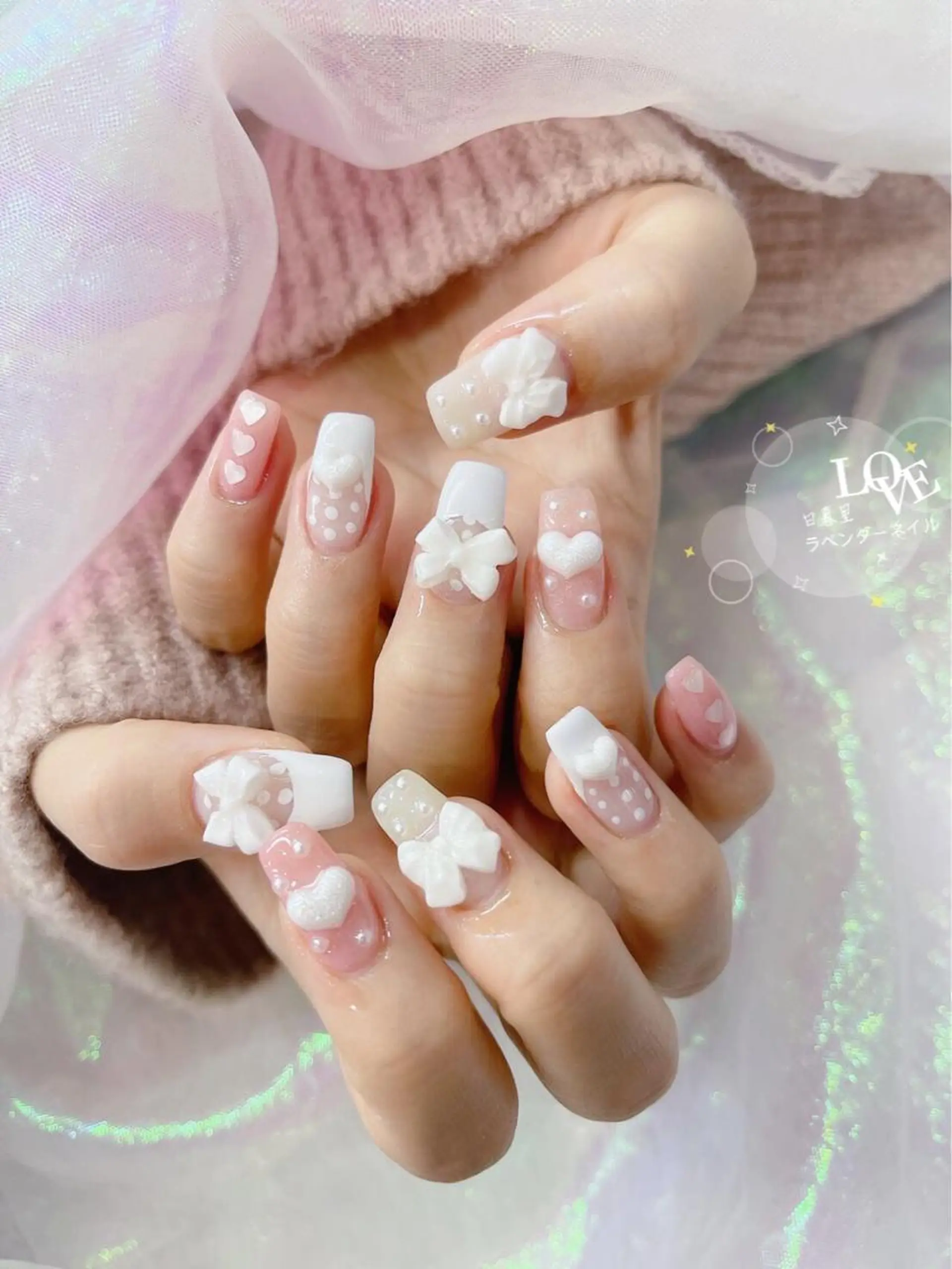 ネイル ラベンダー💖日暮里 ルル💖ネイルのネイルデザイン