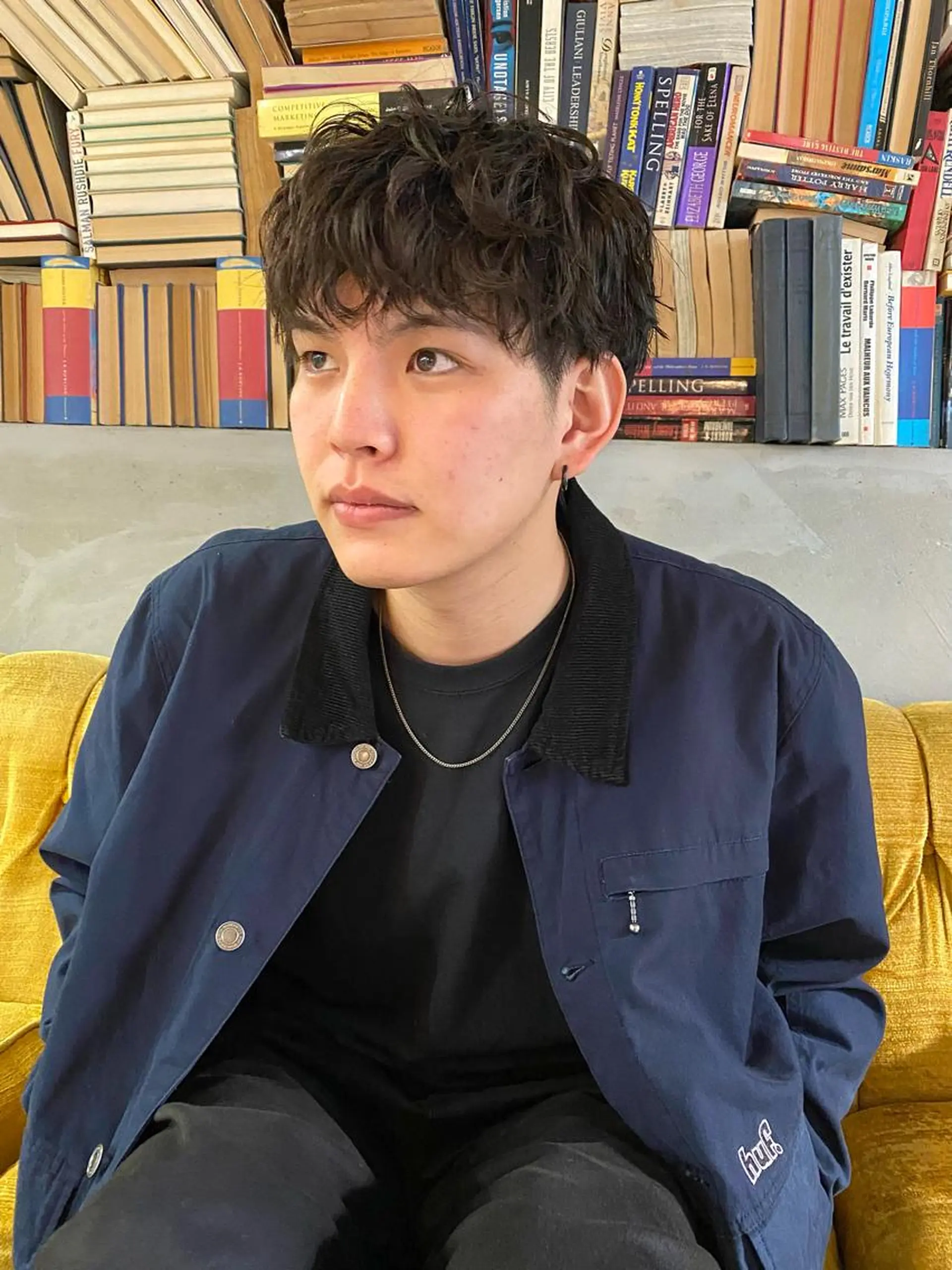 パーマ メンズ パーマ、髪質改善 カズマのヘアスタイル