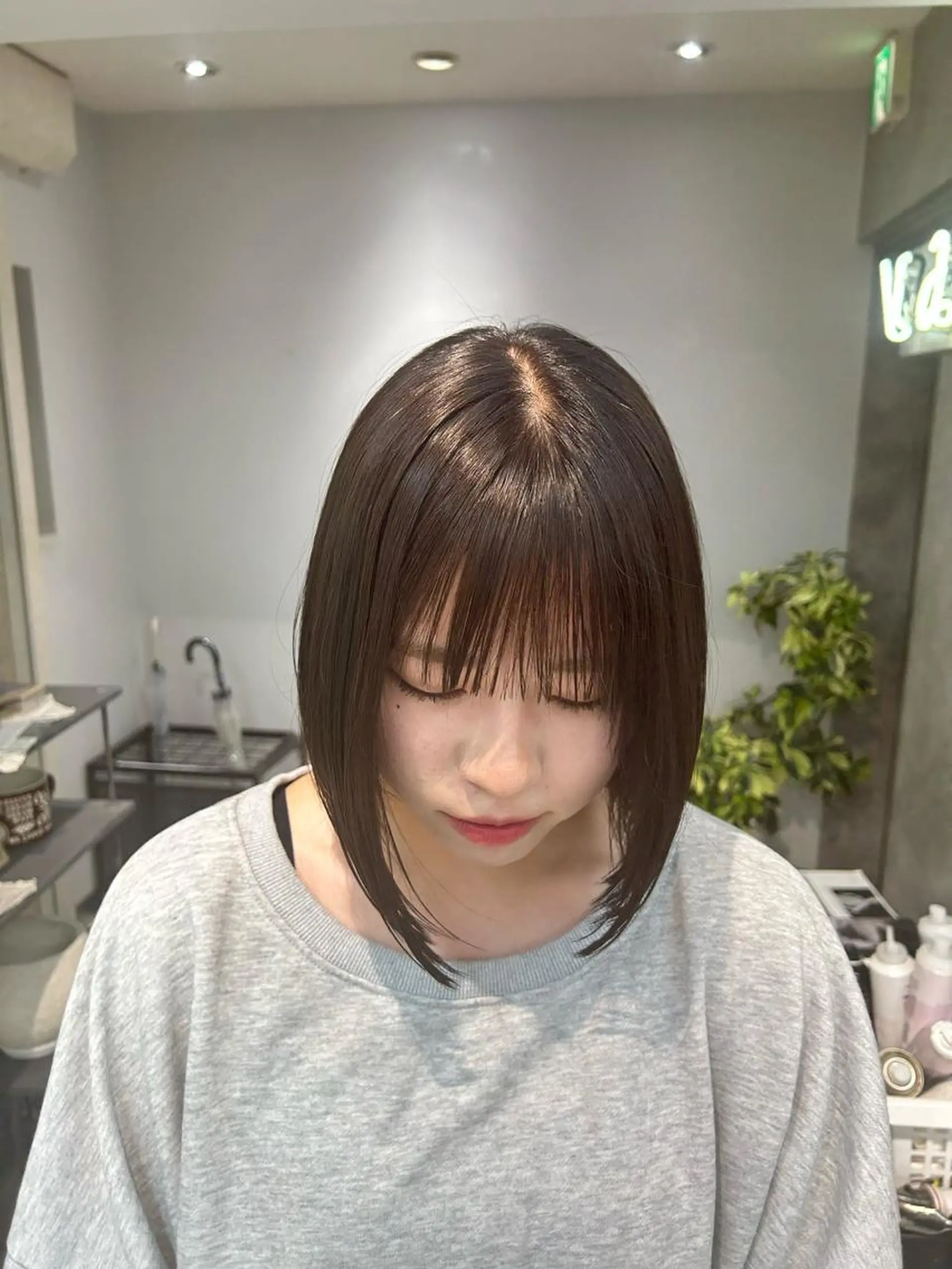 ミディアム カラー くびれボブ特化✨/ レイヤーボブ/渋谷のヘアスタイル