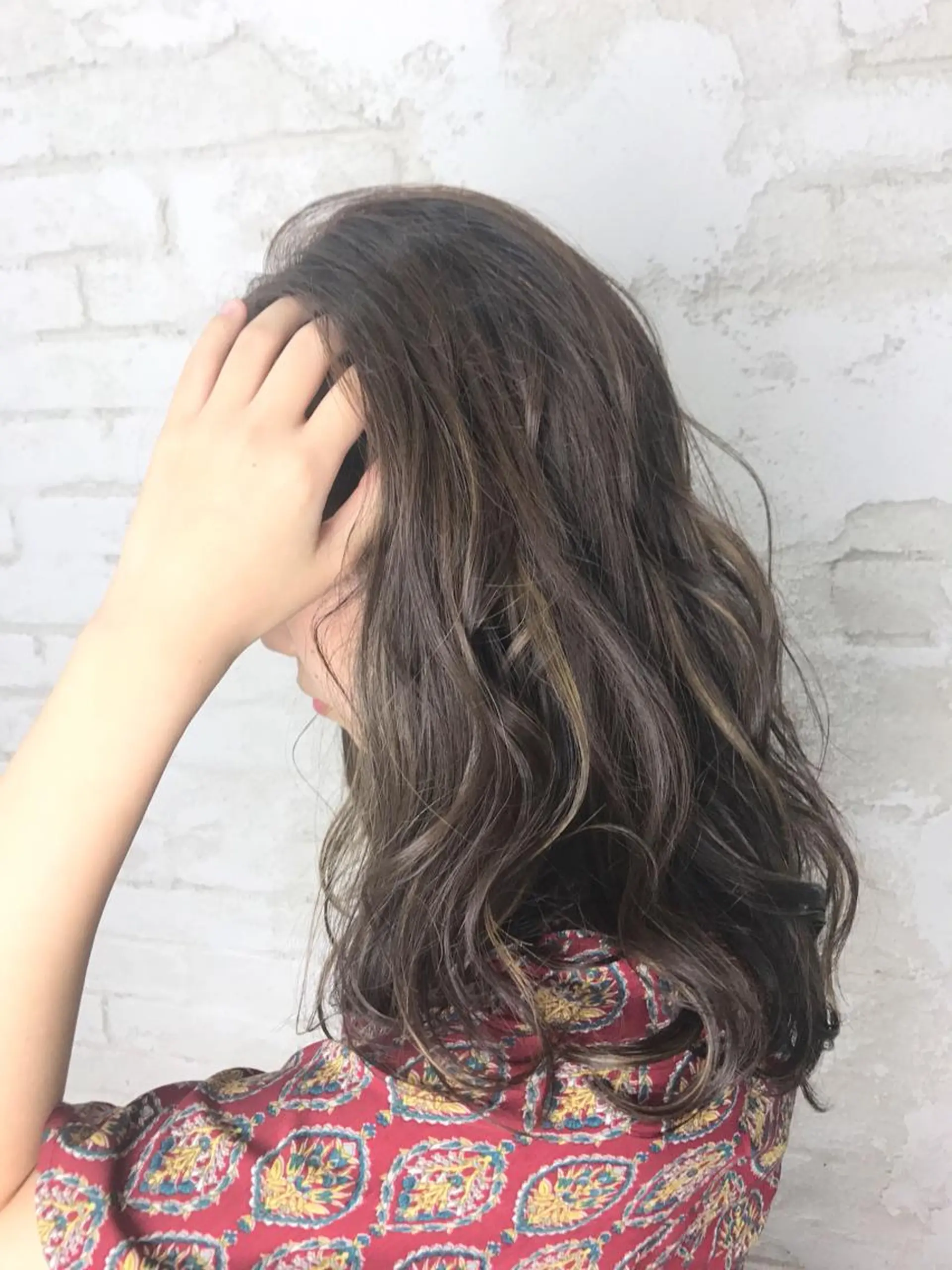 セミロング カラー カット ヘアカラー トリートメント 🌈ハイライトカラー 🌈naokoのヘアスタイル