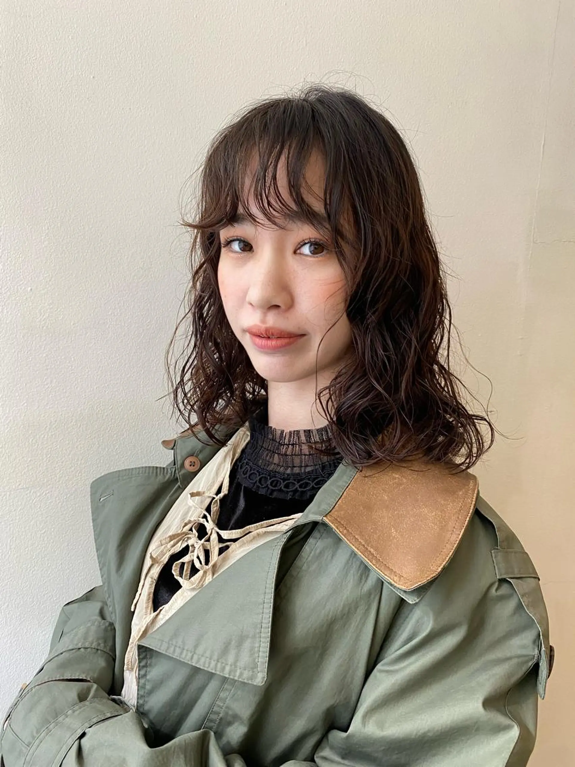 ミディアム パーマ ミディアムパーマ 🌸透明感艶 カラー🌸Yuukiのヘアスタイル