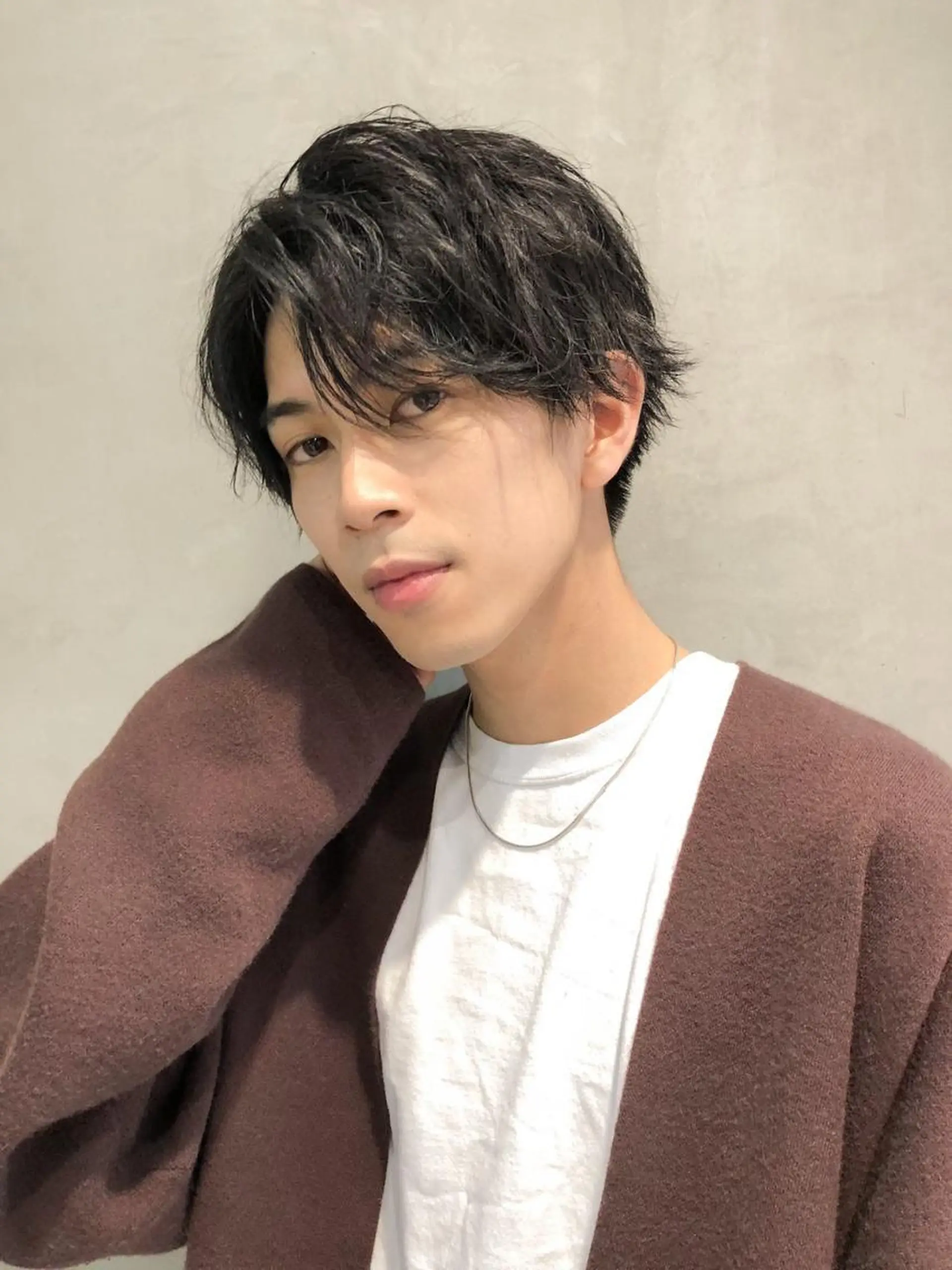 ショート メンズ パーマ カラー カット ヘッドスパ 💈Chlom💈_ 公式_NewOpenのヘアスタイル