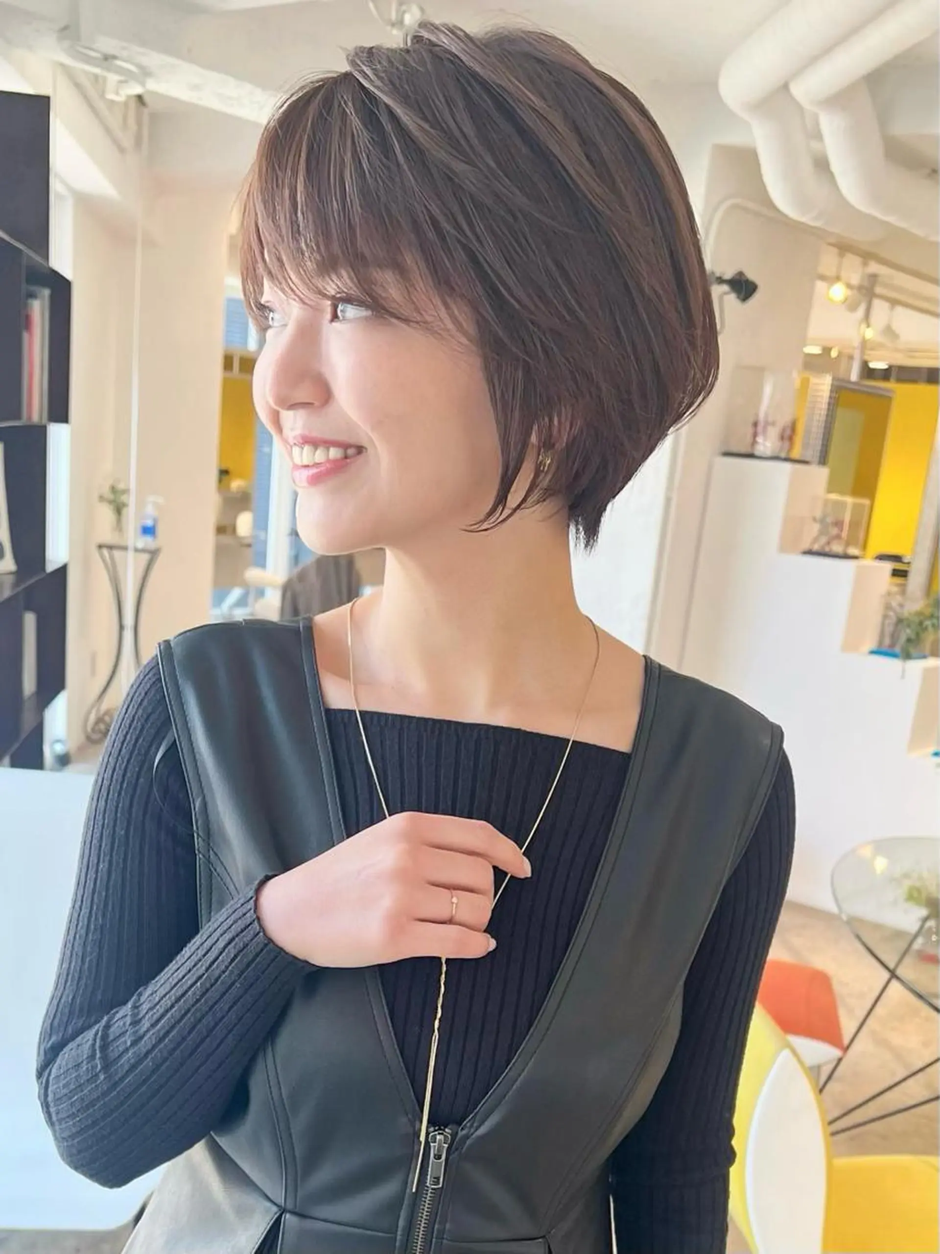 ショート ショート/ボブ/縮毛 三上達大のヘアスタイル