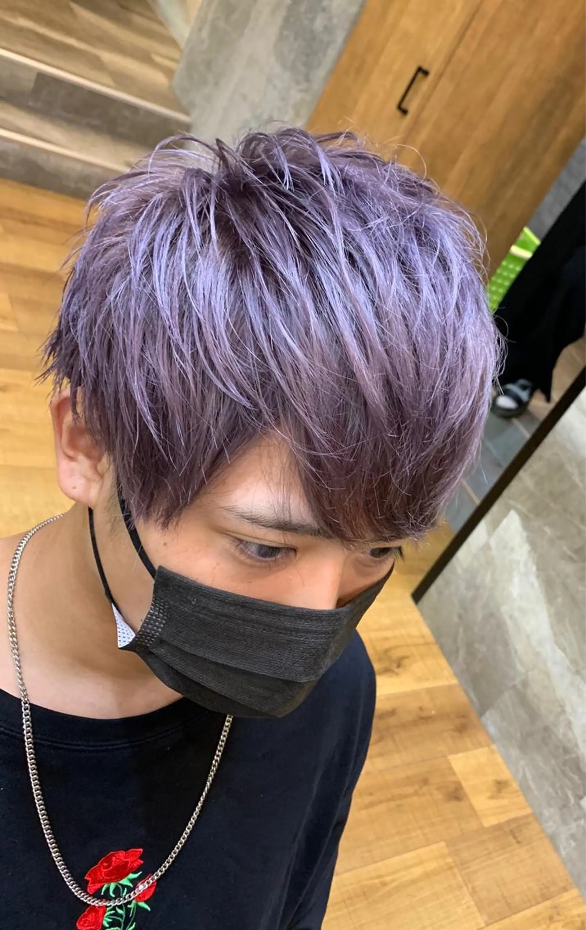 ショート カラー メンズ 天野 開のヘアスタイル