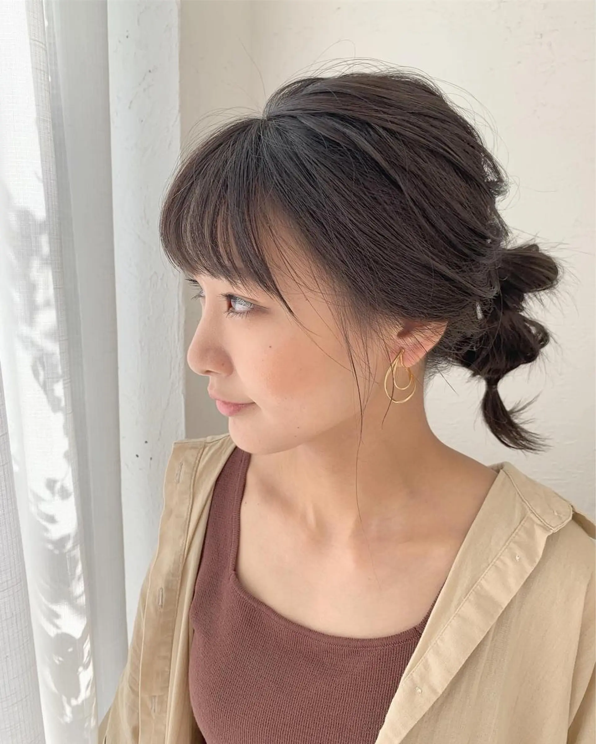セミロング カラー fio マナミのヘアスタイル
