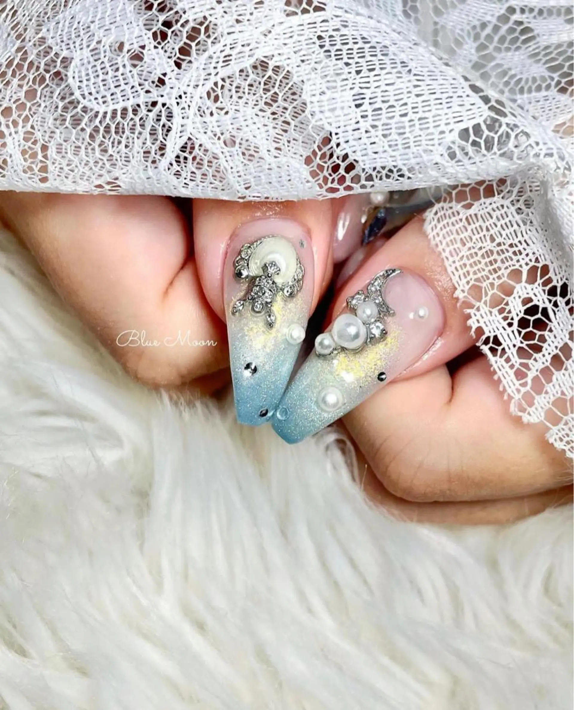 ネイル ハート ハンドネイル フットネイル ハンドケア nail salon Blue Moonのネイルデザイン