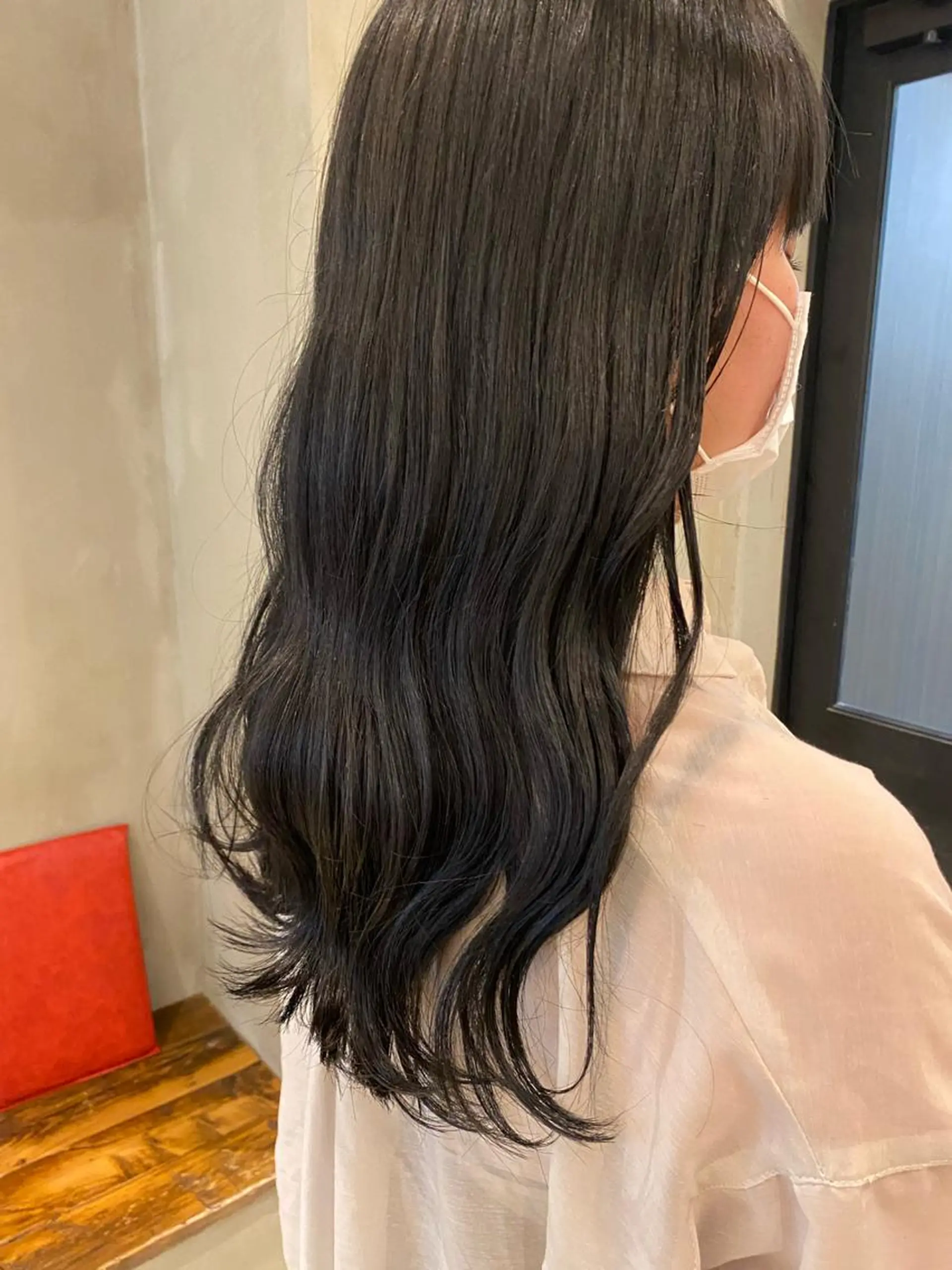 ロング カット ヘアカラー トリートメント 顔周りcut・ご相談 ＝新宿しずく🇰🇷のヘアスタイル