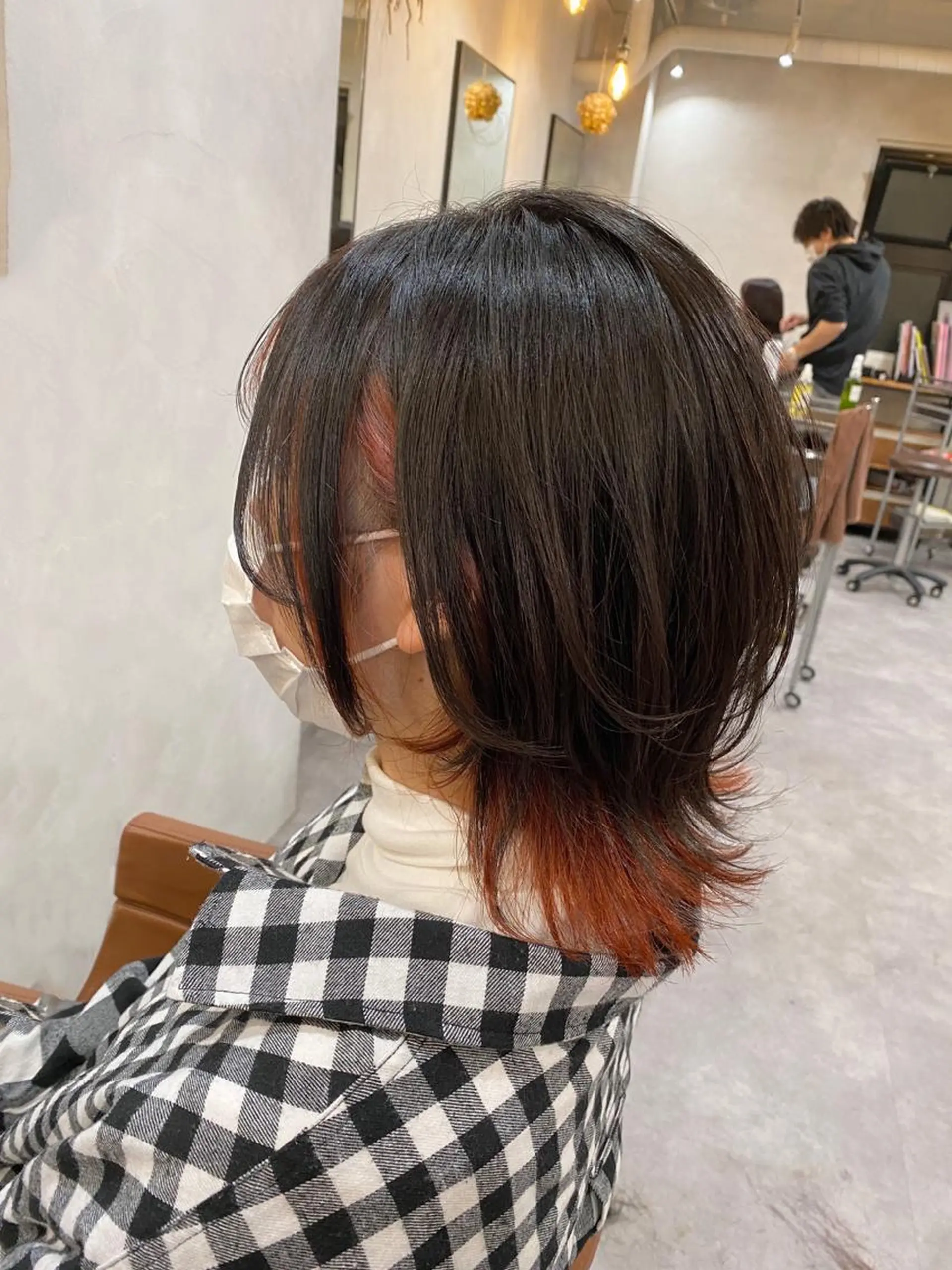 ミディアム ウルフカット カット ヘアカラー トリートメント ✨似合わせショート✨ 今だけ限定クーポン✨のヘアスタイル