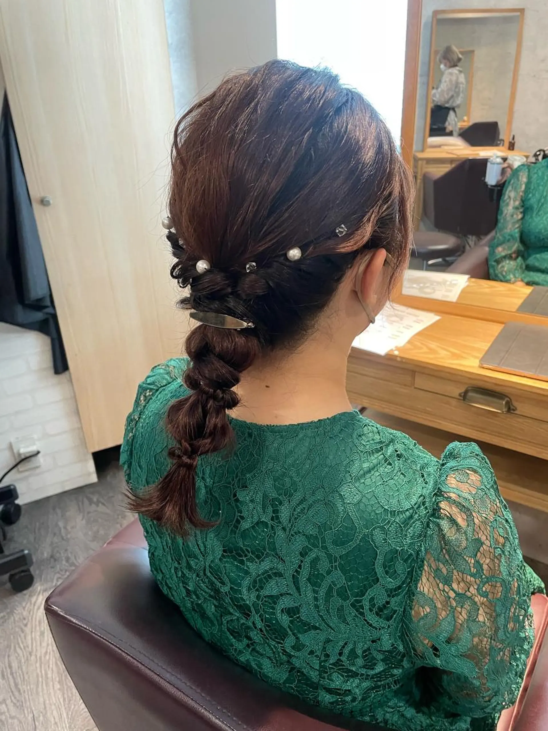 セミロング ヘアセット 🦄艶カラー×韓国 NANA💎🐬のヘアスタイル