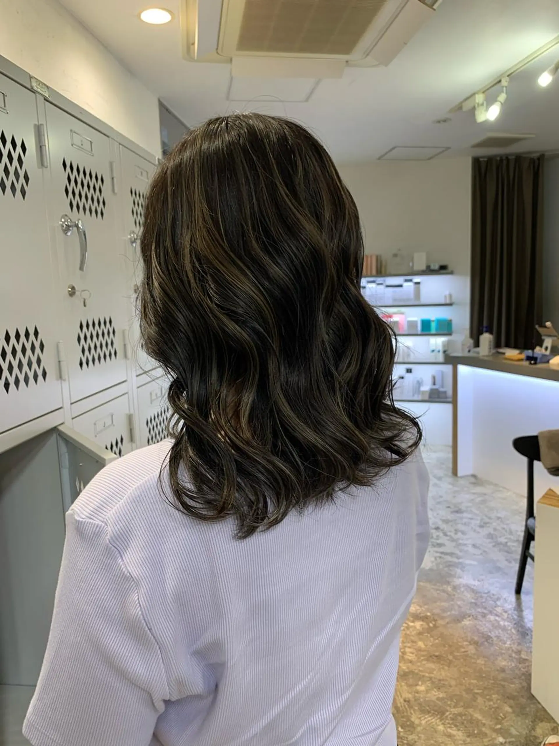 セミロング カラー ハイライトカラー ハイライト ヘアカラー fit /HONOKAのヘアスタイル