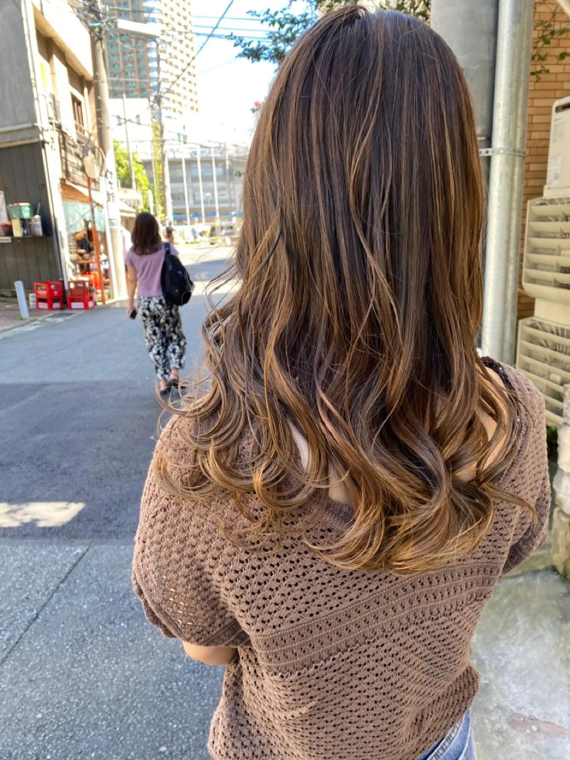 ロング レイヤーカット Sabby氏川洸希 パーマのヘアスタイル