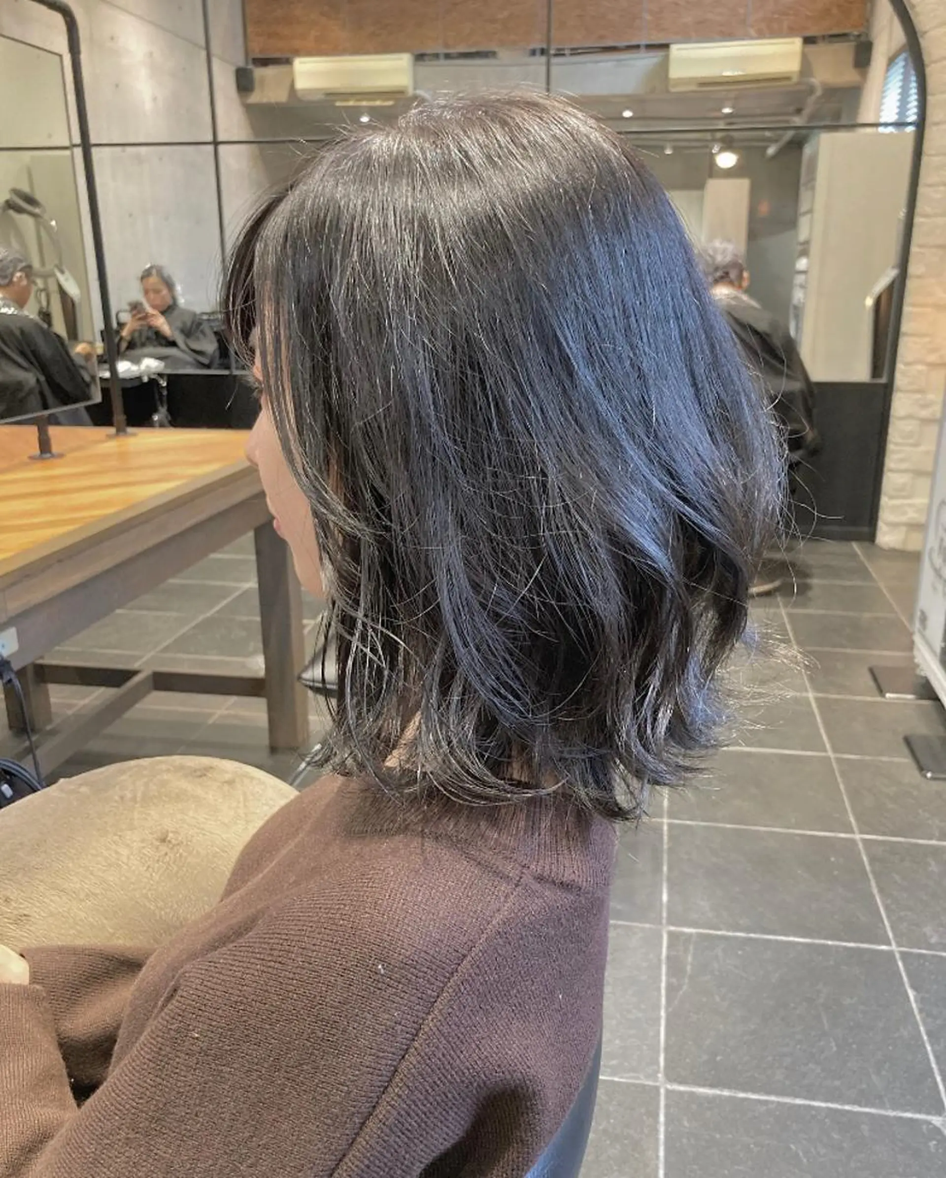 ミディアム カラー はまべ です☆のヘアスタイル