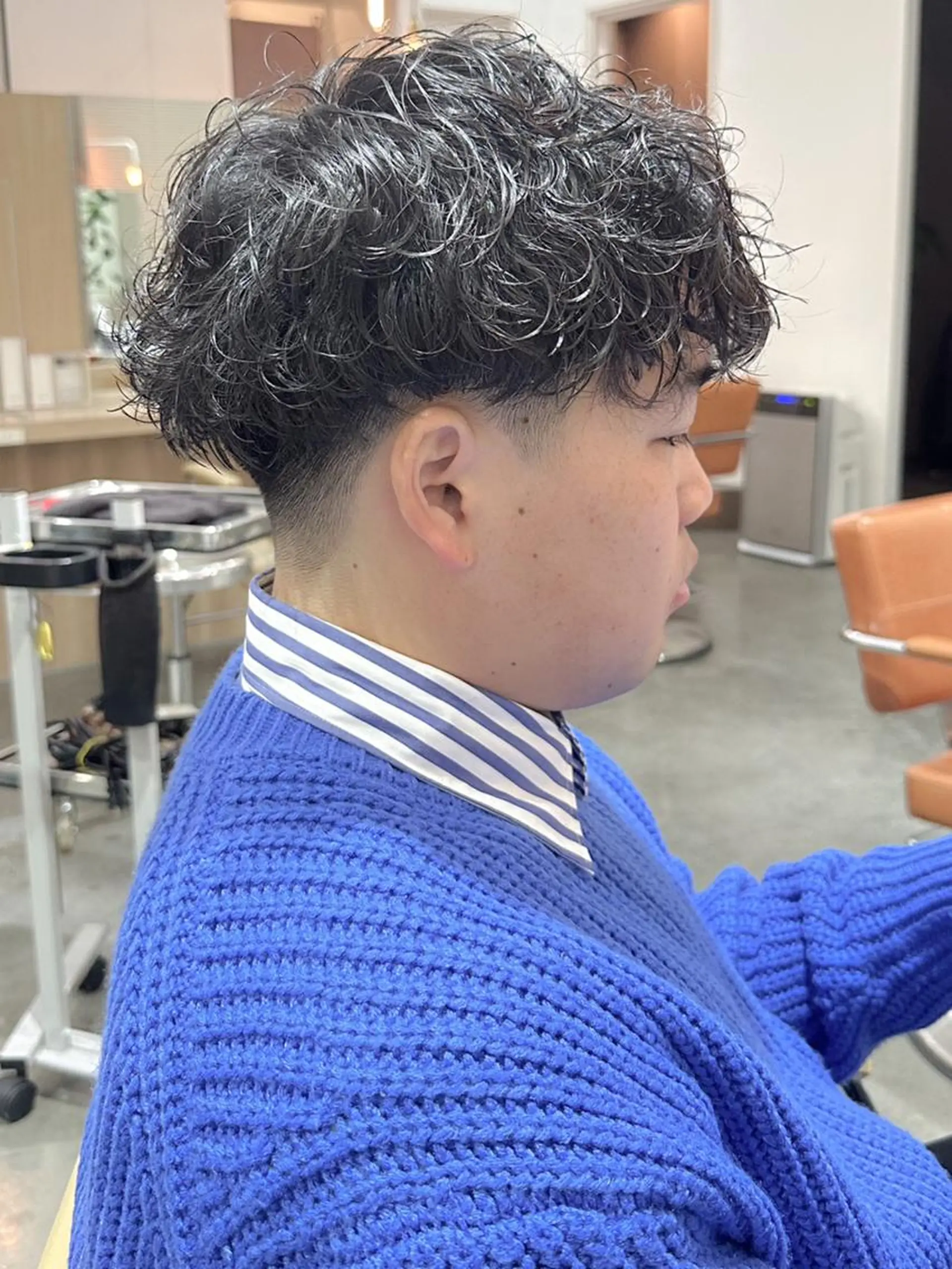 ショート パーマ メンズ 早稲田/メンズパーマ /カラー/松井聖虎のヘアスタイル