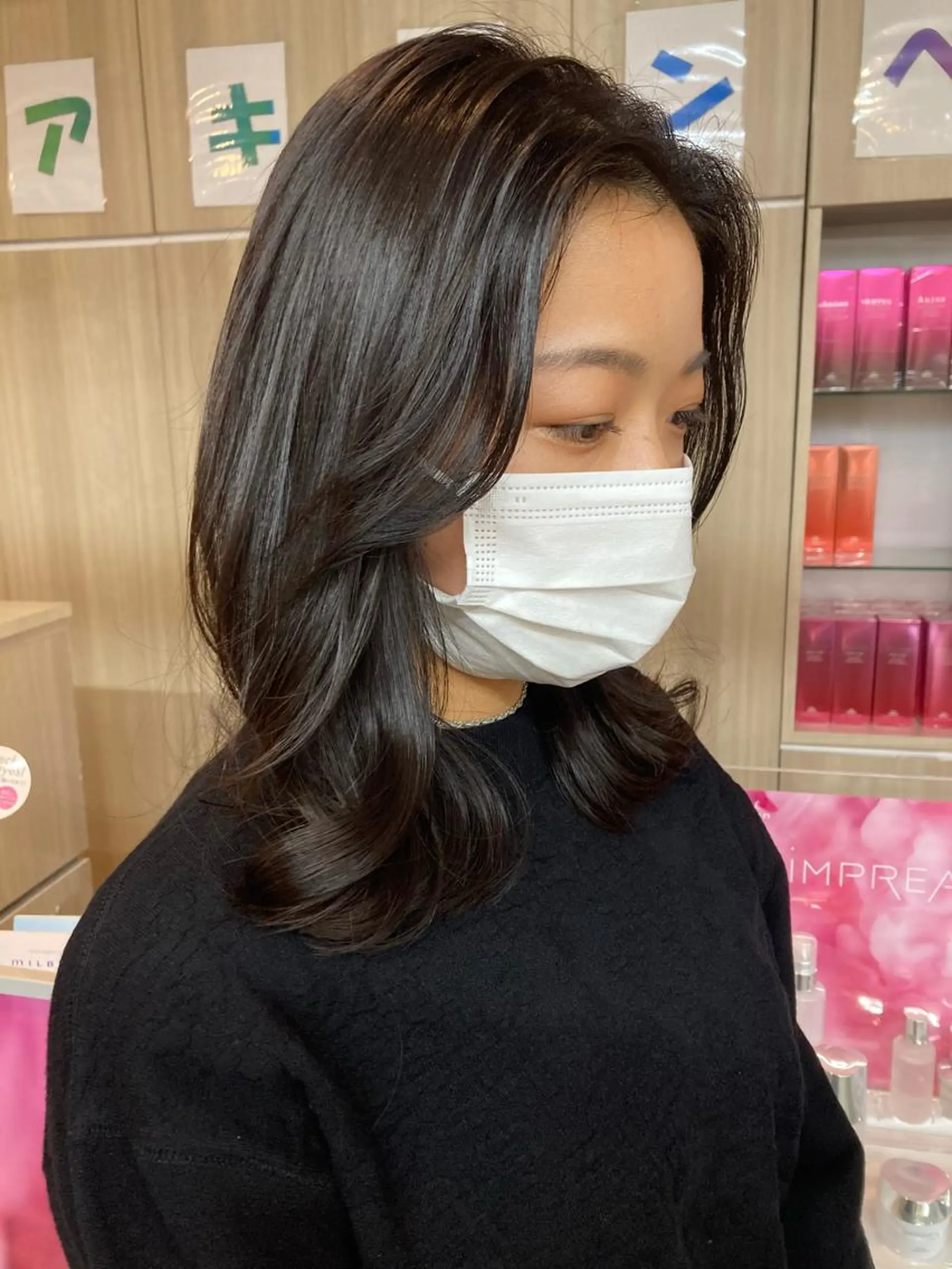 セミロング カラー パーマ カット パーマ 縮毛矯正 トリートメント ヘアセット ✂️似合わせの魔術師 石田一樹✂️のヘアスタイル