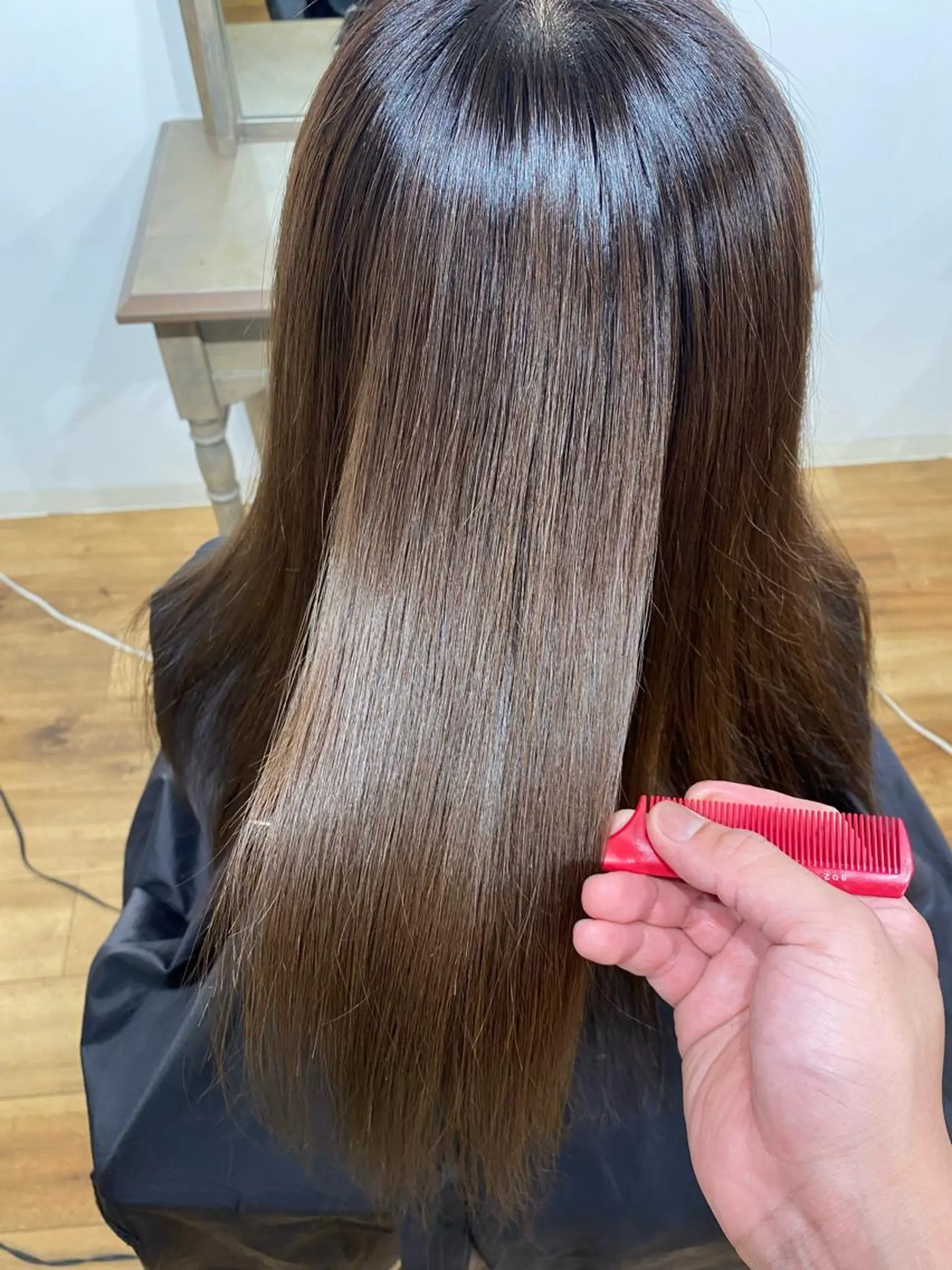 ロング くびれヘア 外国人風カラー トリートメント 夜23時まで予約🉑 reverieあきらのヘアスタイル