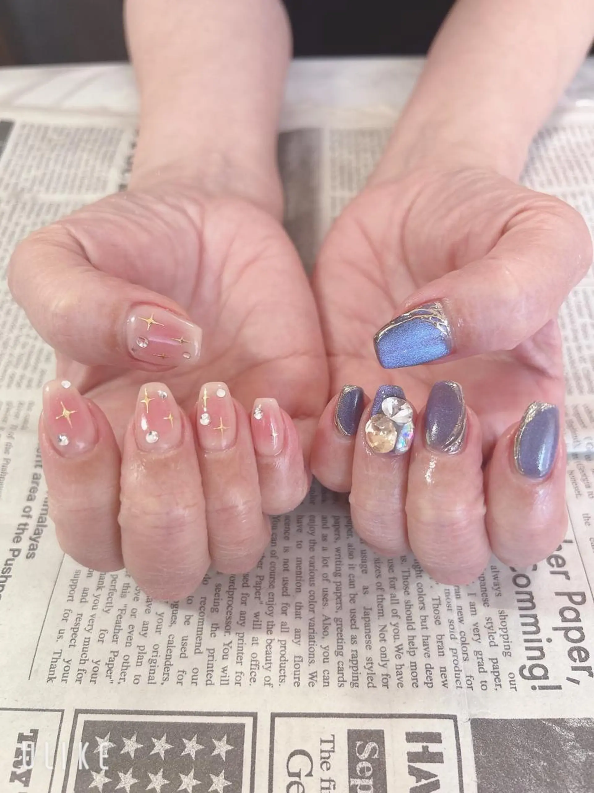 ネイル ミラーネイル ハンドネイル ハンドケア 森山 舞のネイルデザイン