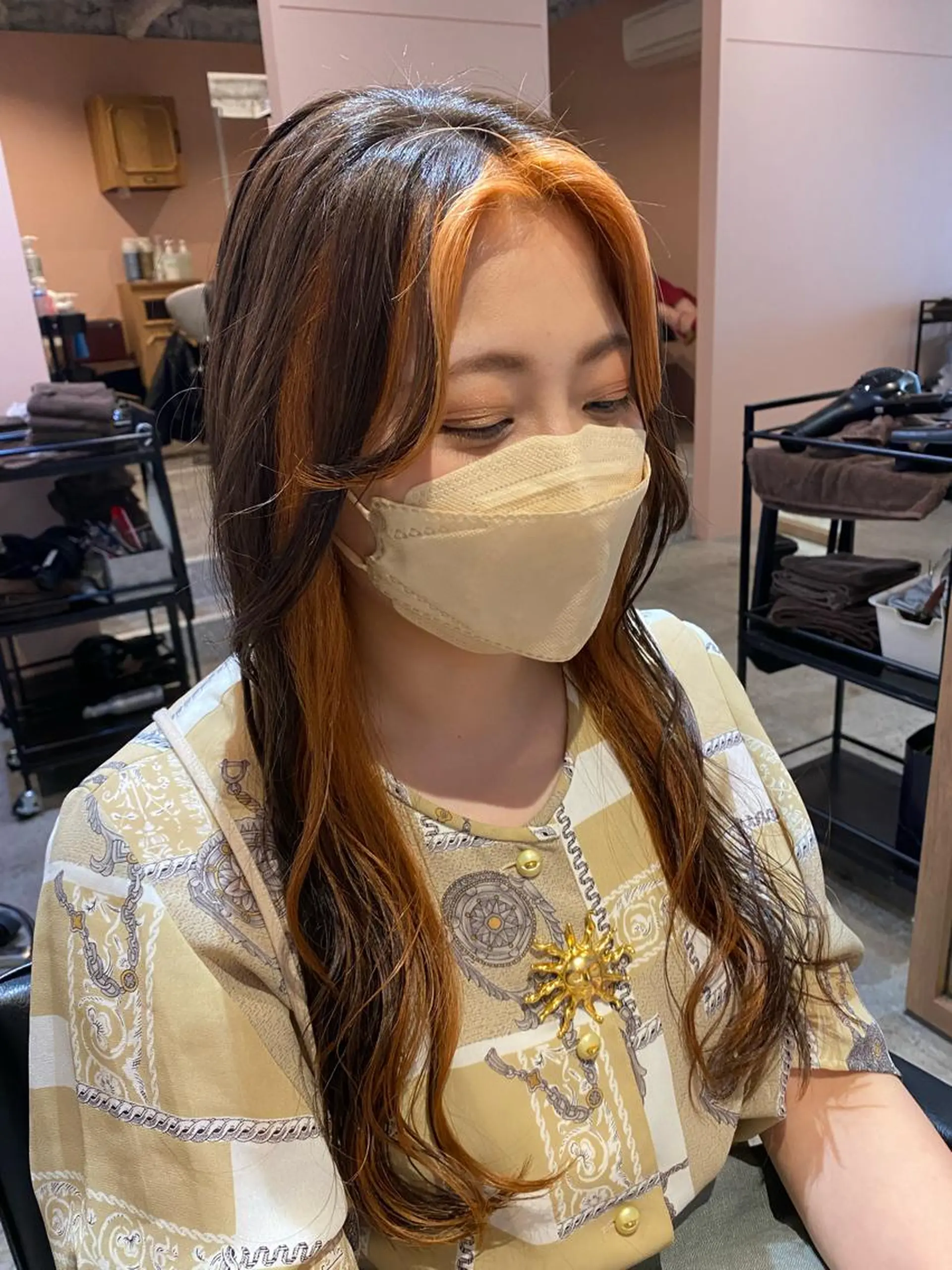 ロング カラー カット ヘアカラー トリートメント Hayashi Shioriのヘアスタイル
