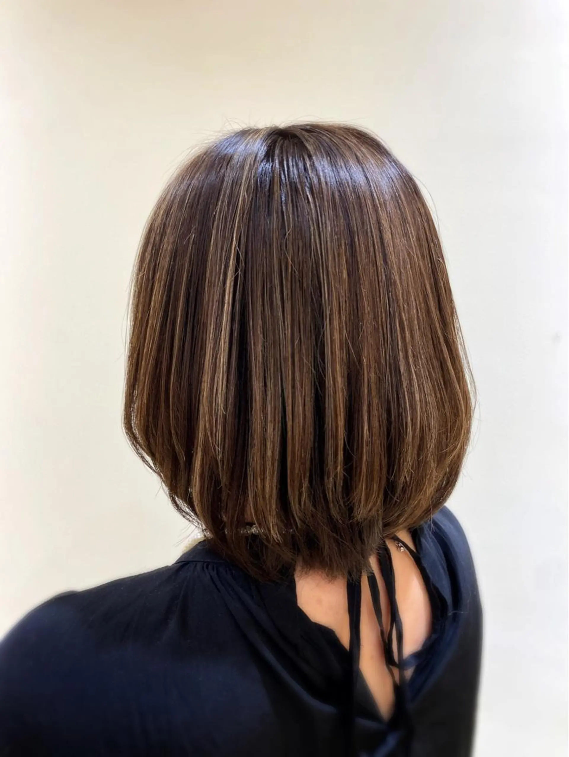 ミディアム カラー ハイライトカラー ハイライト カット ヘアカラー 小顔レイヤー💗 木村実樹のヘアスタイル