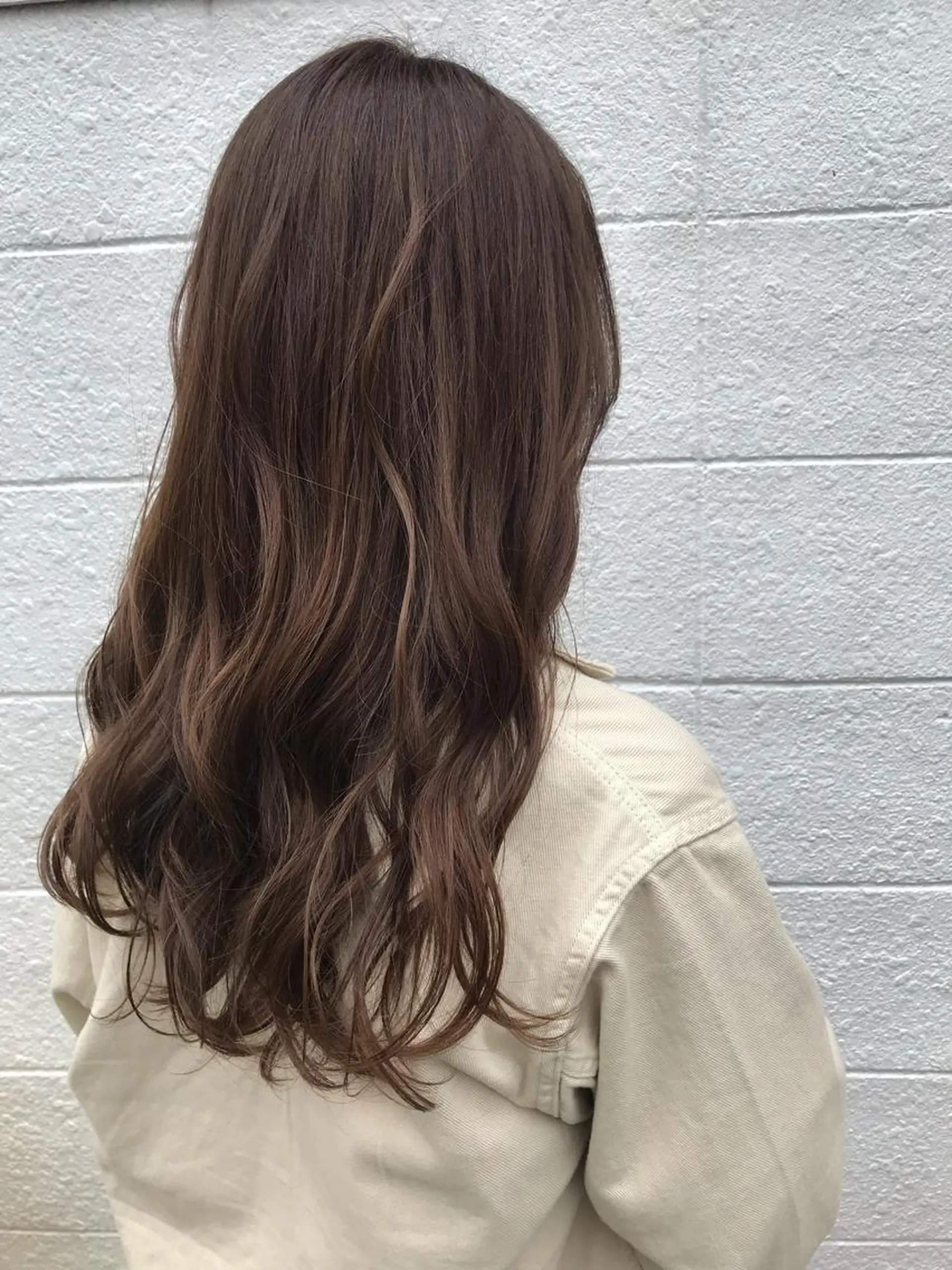 ロング カラー ニュアンスパーマ/ レイヤー/茶屋町のヘアスタイル