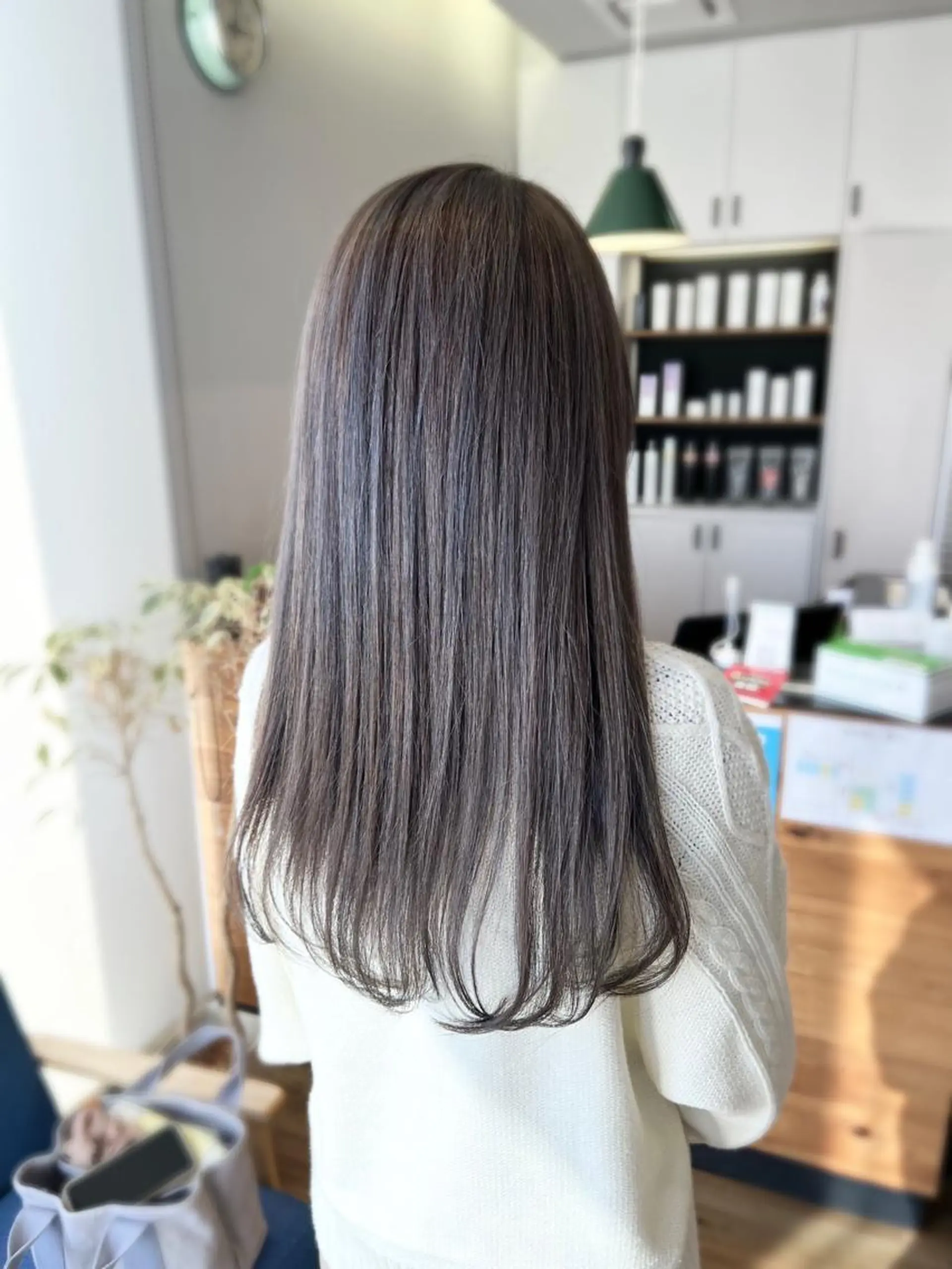 ロング カラー グレージュ ハイライトカラー ハイライト 堀 望美のヘアスタイル