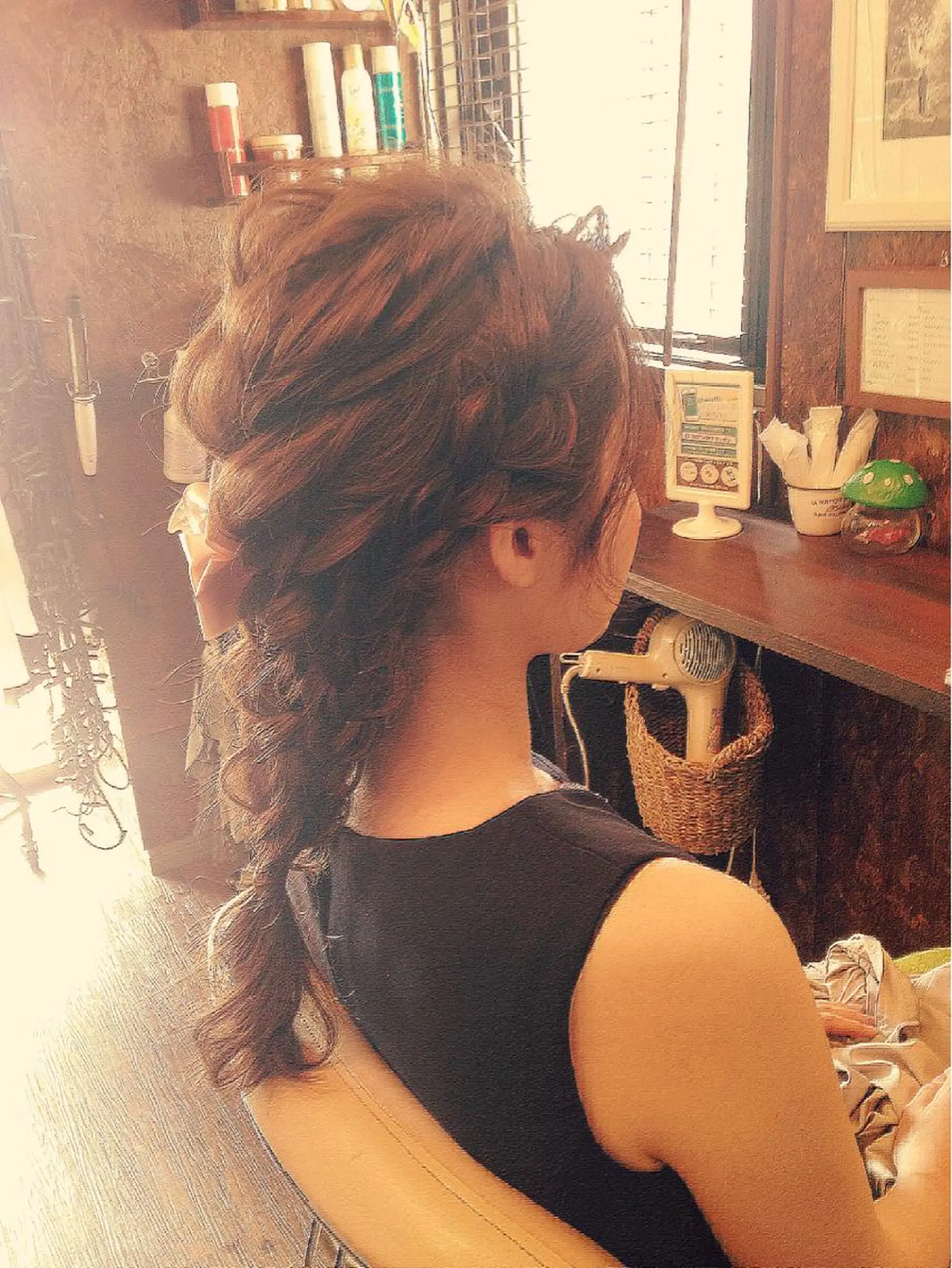 ミディアム セミロング ロング ヘアアレンジ 結婚式・ブライダル 三つ編み サダハルカ ｜chouetteのヘアスタイル