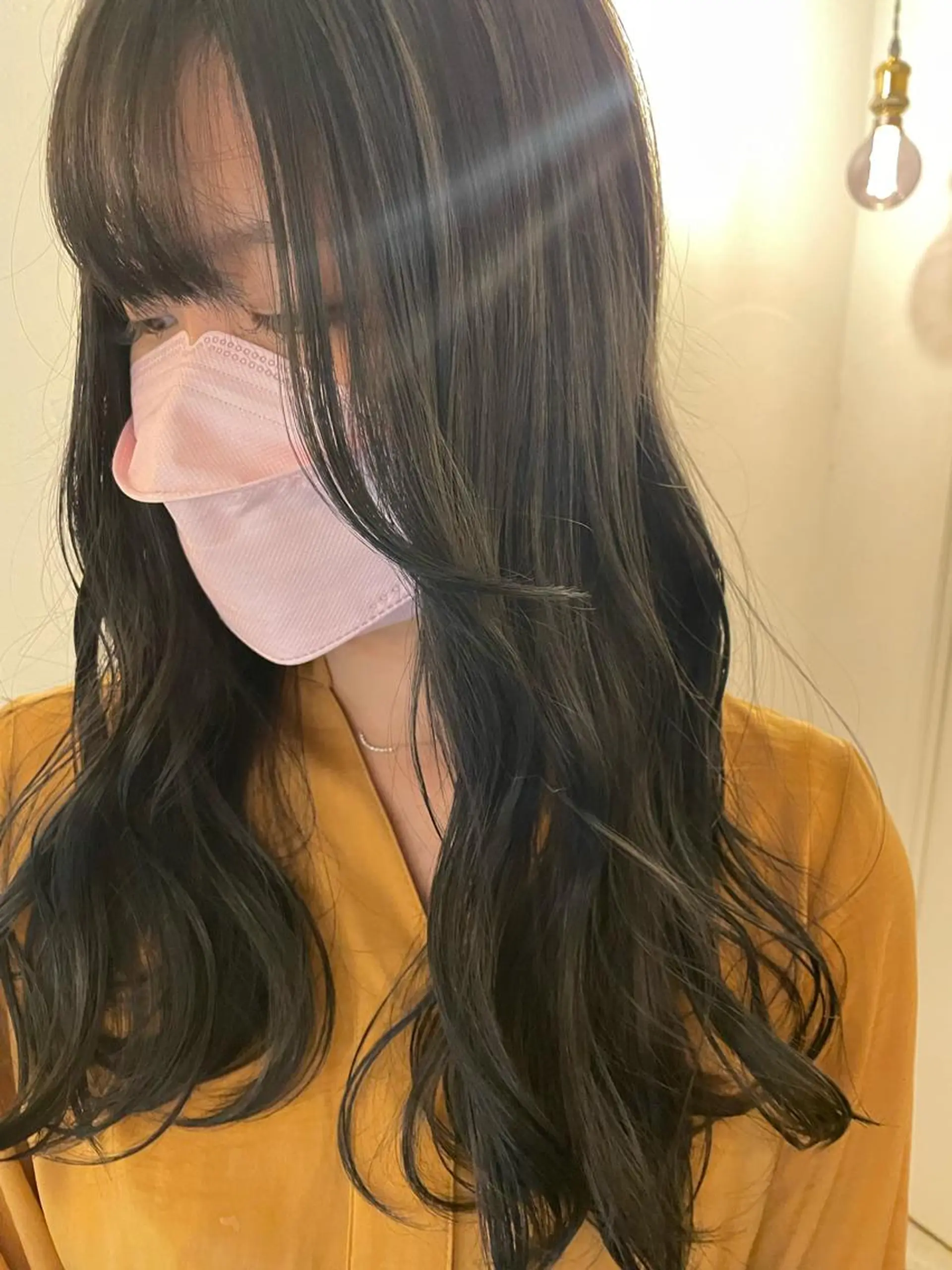 ロング カラー 京都美容師 塩のヘアスタイル