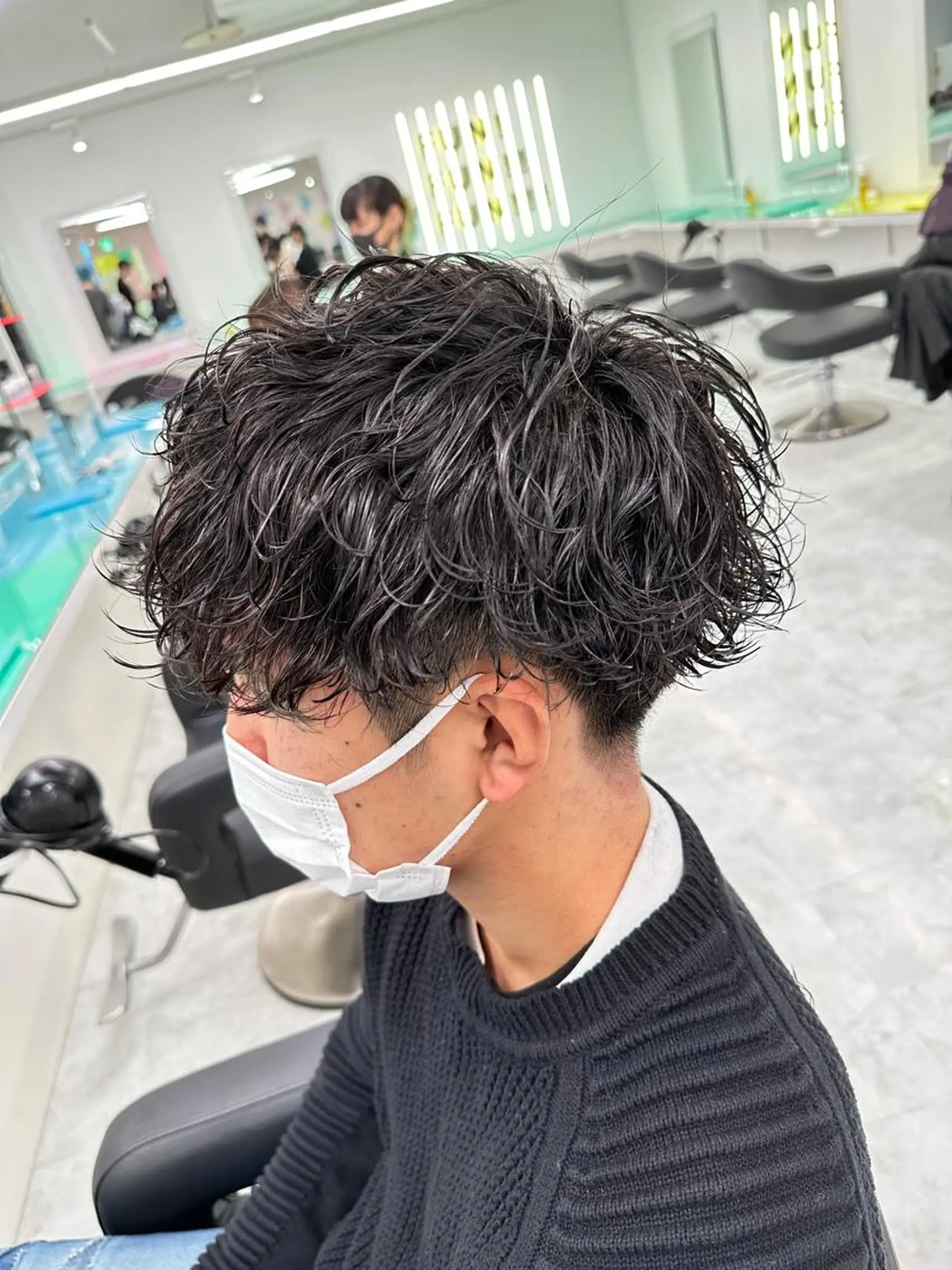ショート カラー パーマ メンズ 【メンズサロン】 BLUCK 横浜のヘアスタイル