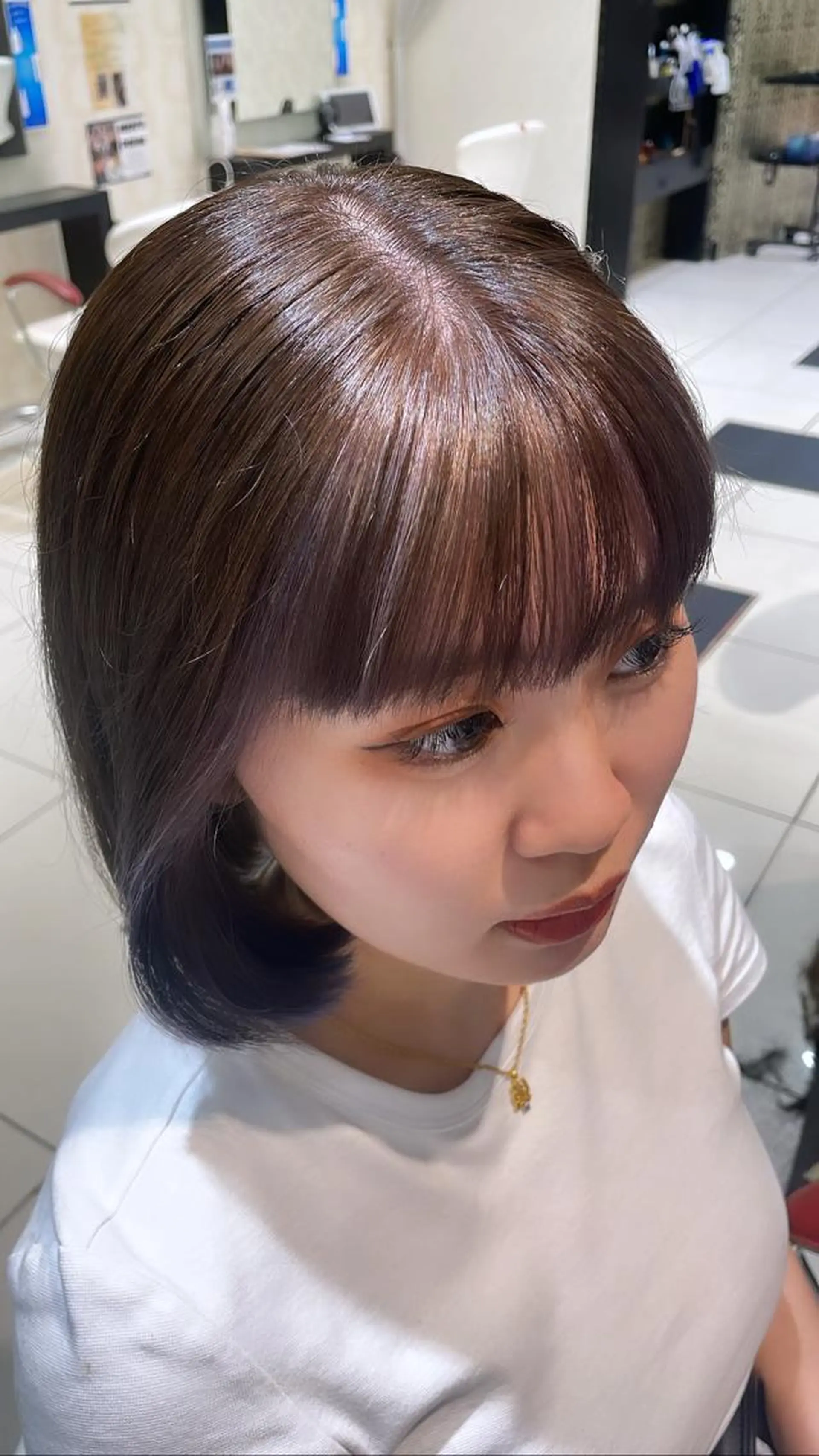 ショート ヘアカラー トリートメント 💞暖色カラー 💞risaのヘアスタイル