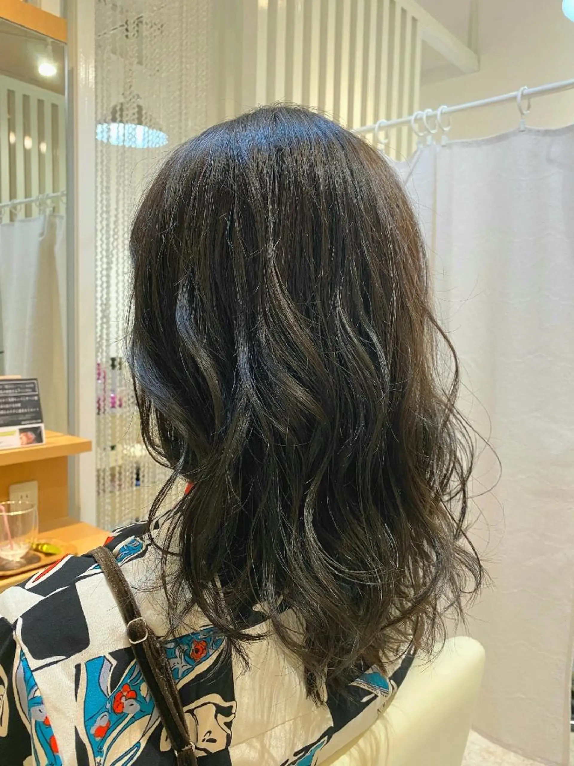 セミロング カラー ヘアアレンジ グレージュ 北九州美容室 🕊️わかな✂︎のヘアスタイル