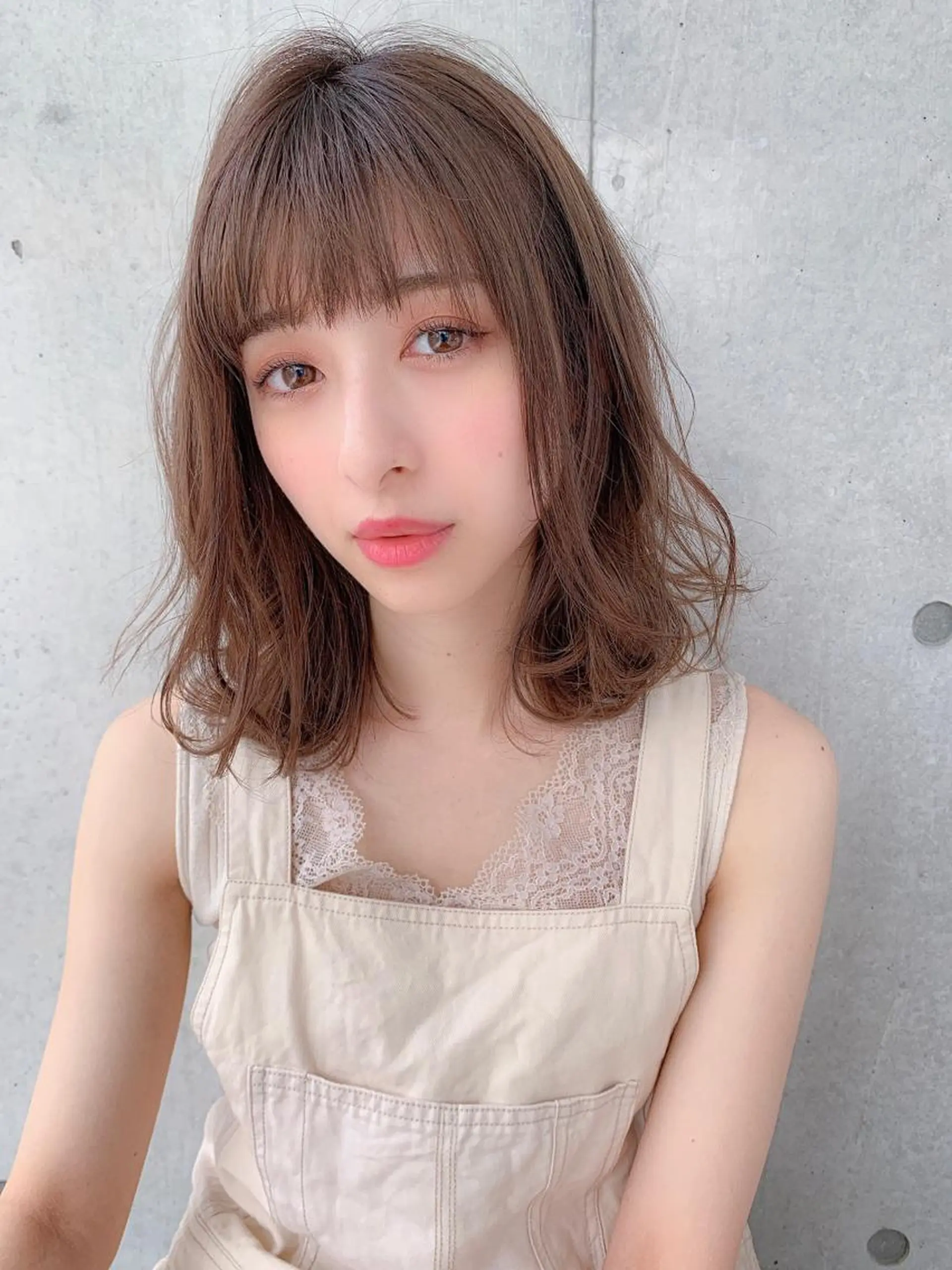ミディアム カラー 髪質改善縮毛矯正✨ ナリタユウヤのヘアスタイル